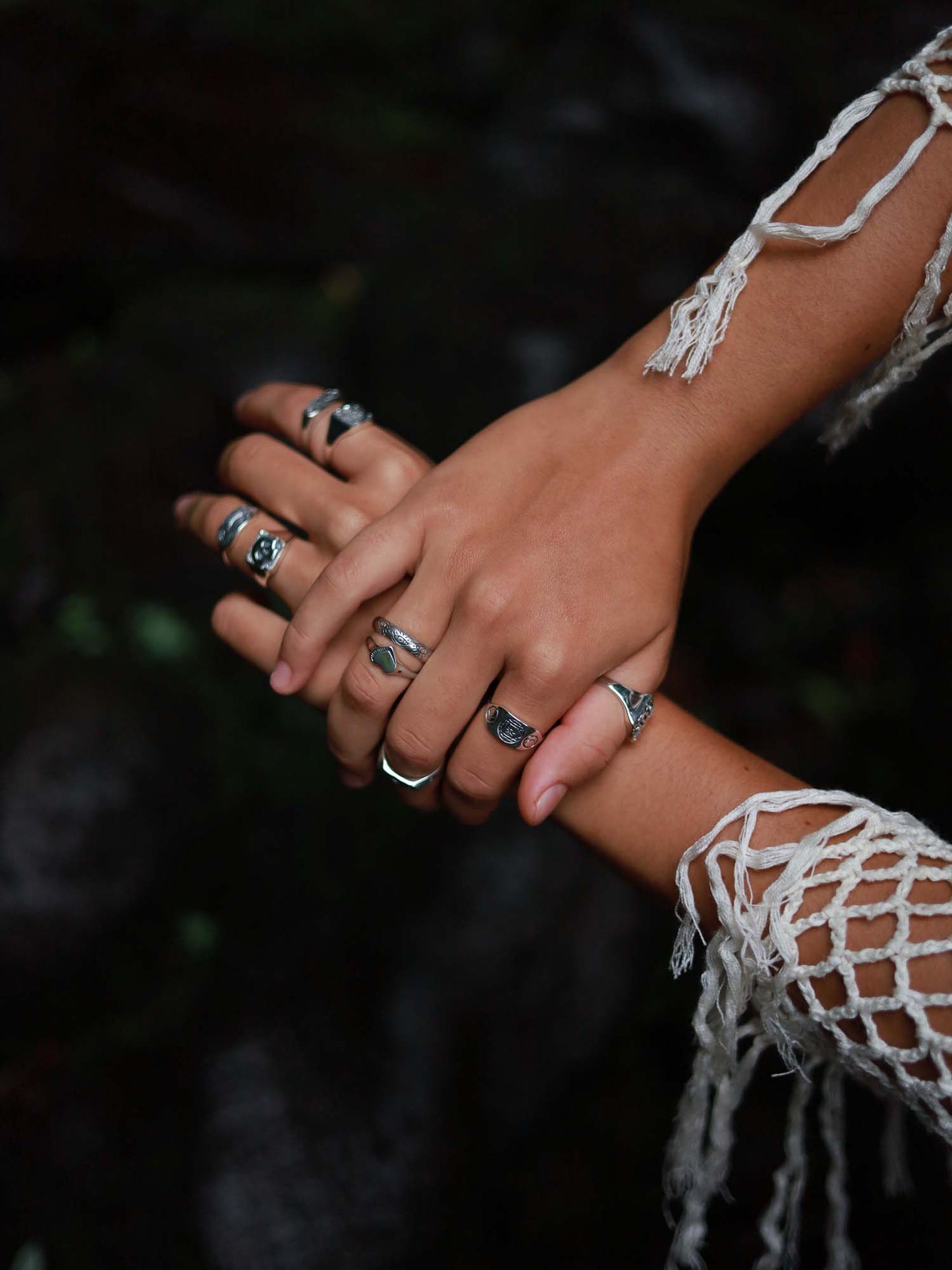 Pentagram Ring in Silver