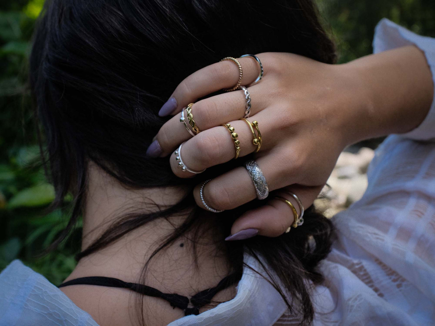 Eyelet Ring in Silver