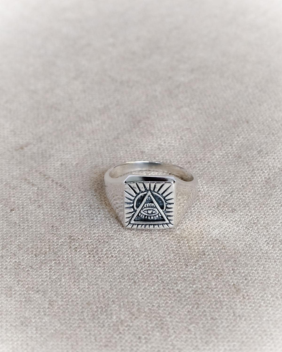 Illuminati Ring in Silver