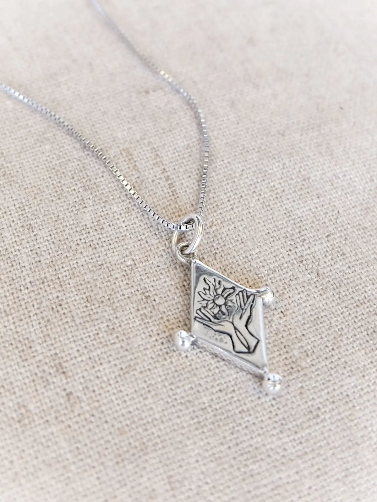 Diamond Shield Pendant in Silver Yin Jewelry for the Soul