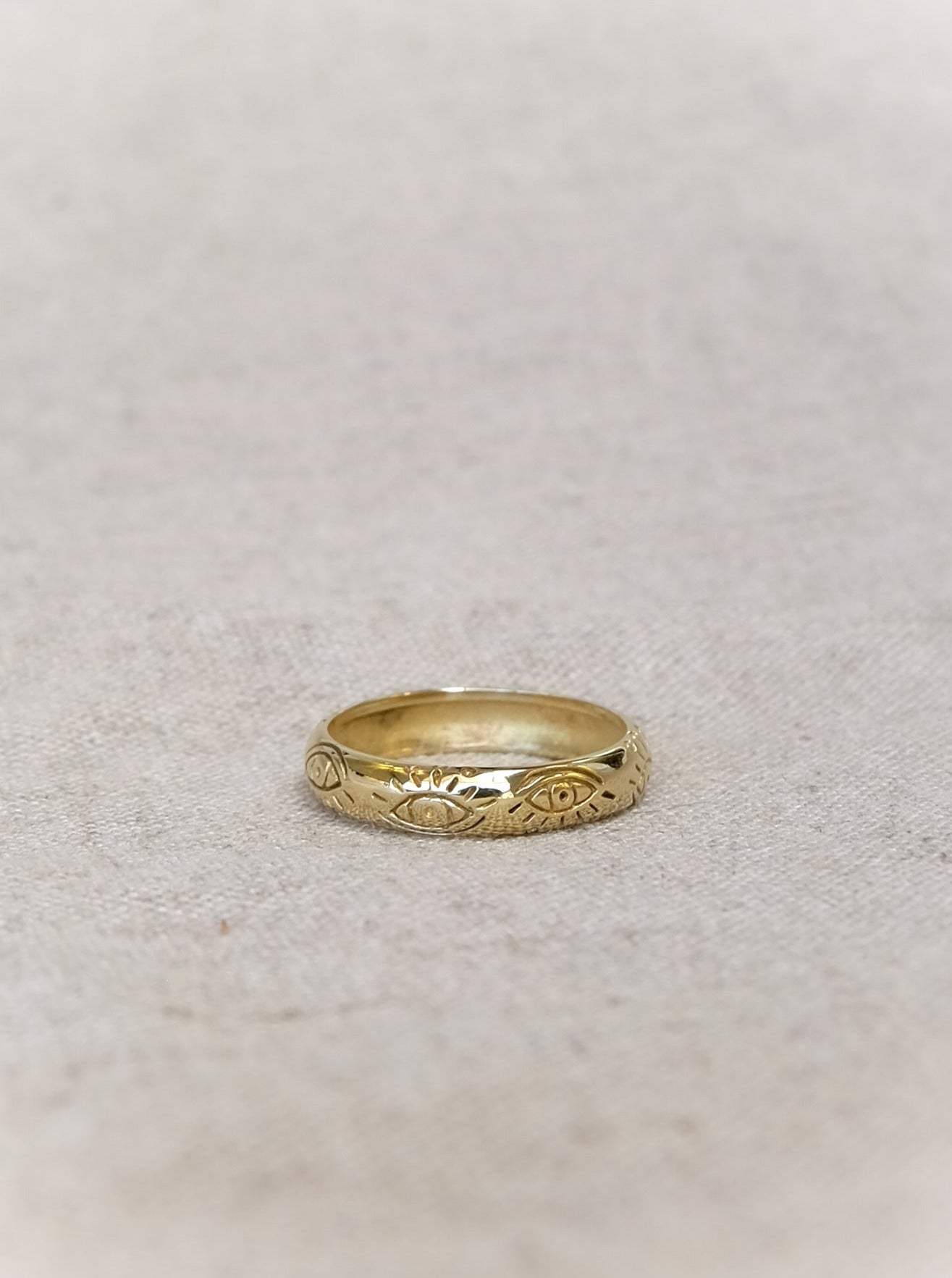 Eyes Ring in Brass Yin Jewelry for the Soul