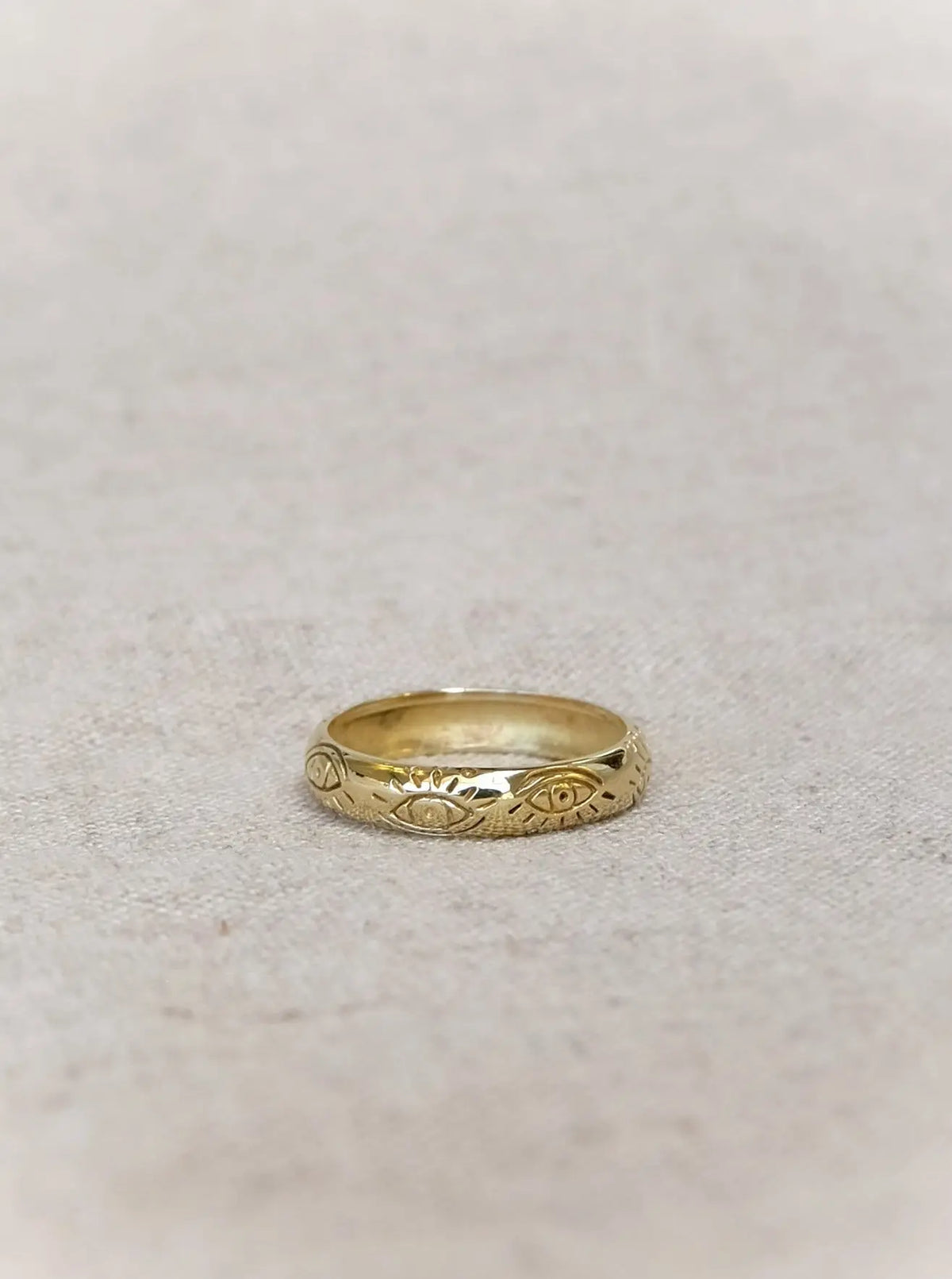 Eyes Ring in Brass Yin Jewelry for the Soul