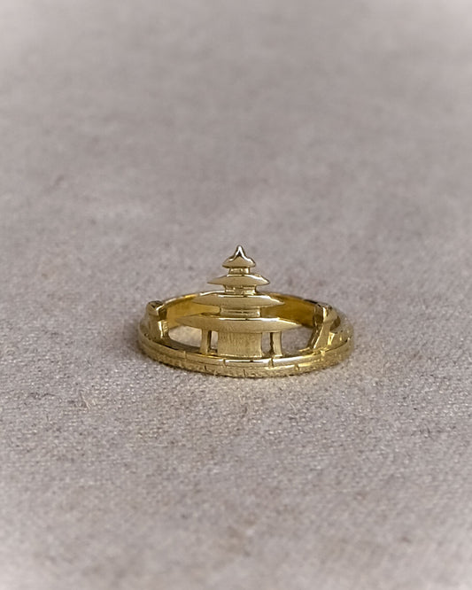 Bali Temple Ring in Brass