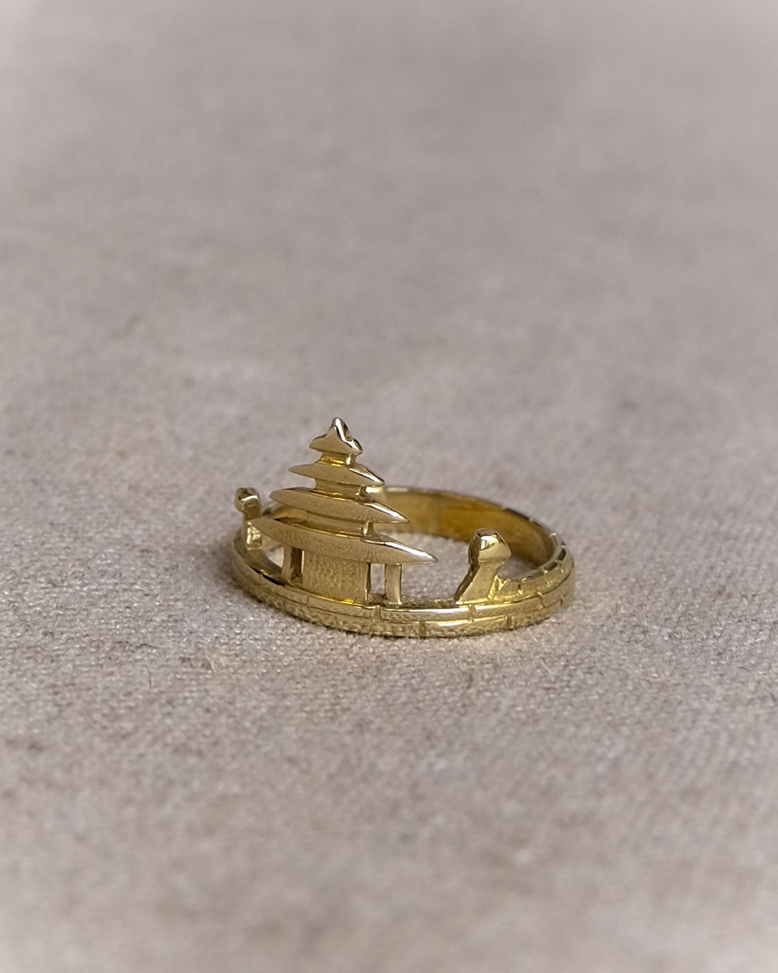 Bali Temple Ring in Brass