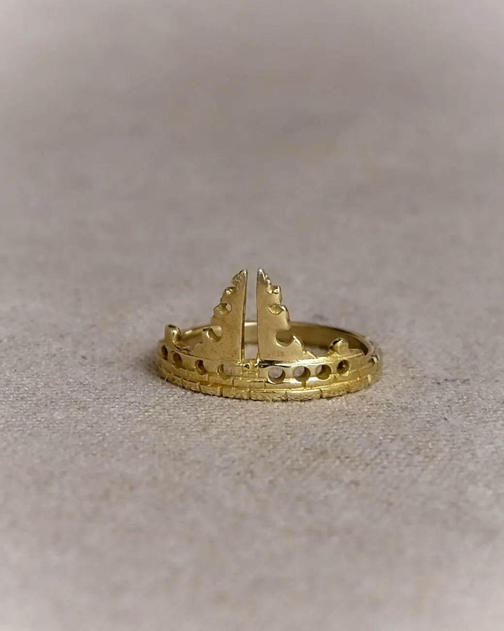 Bali Candi Ring in Brass Yin Jewelry for the Soul