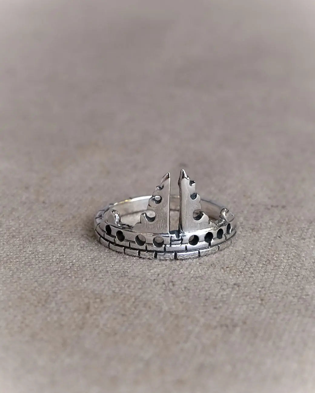 Bali Candi Ring in Silver Yin Jewelry for the Soul