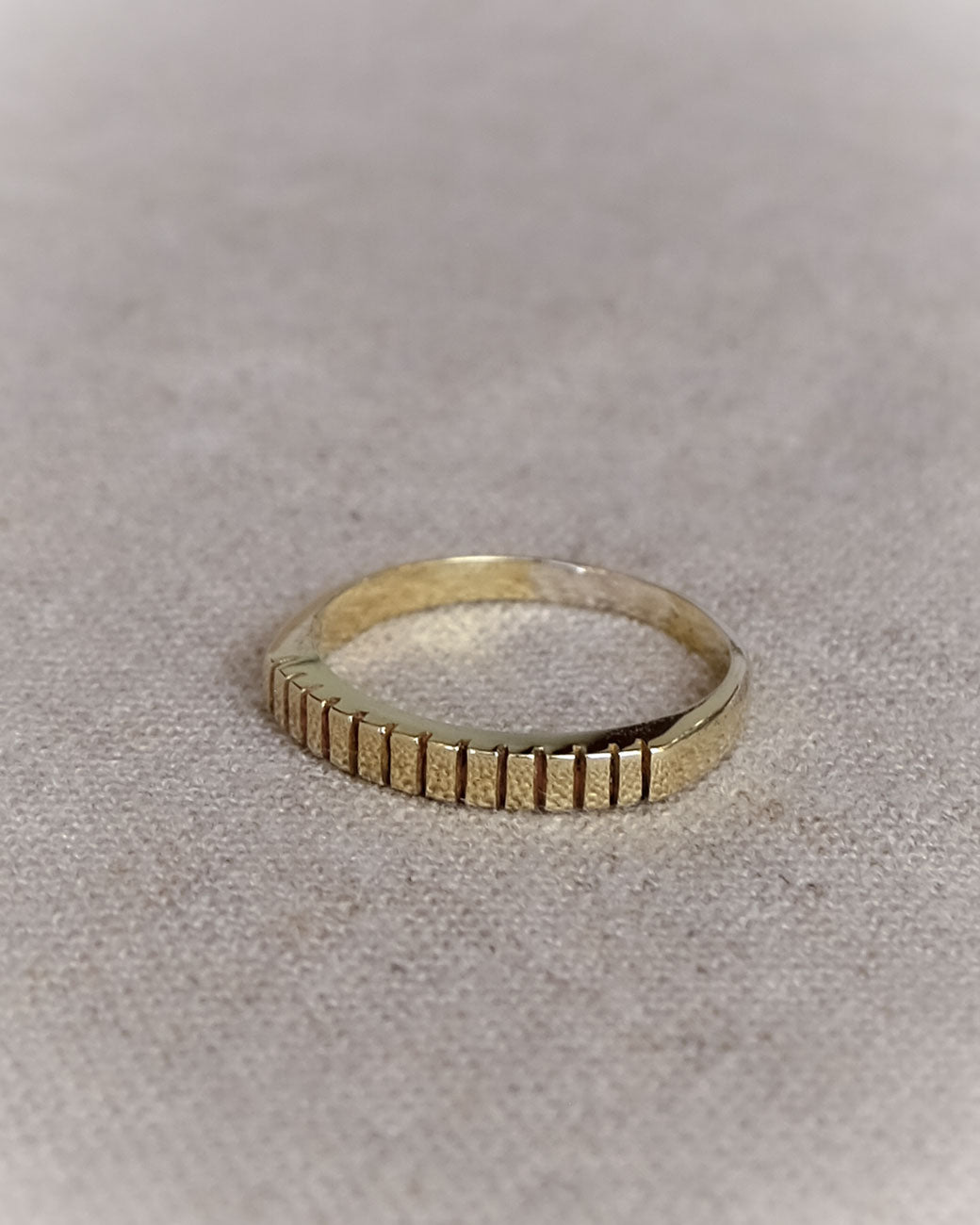 Razor Ring in Brass Yin Jewelry for the Soul