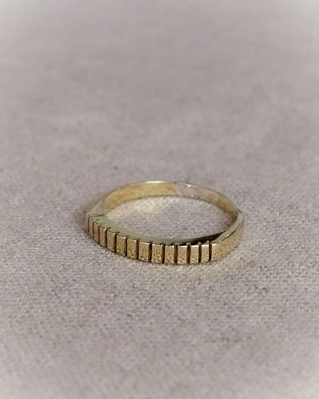 Razor Ring in Brass Yin Jewelry for the Soul