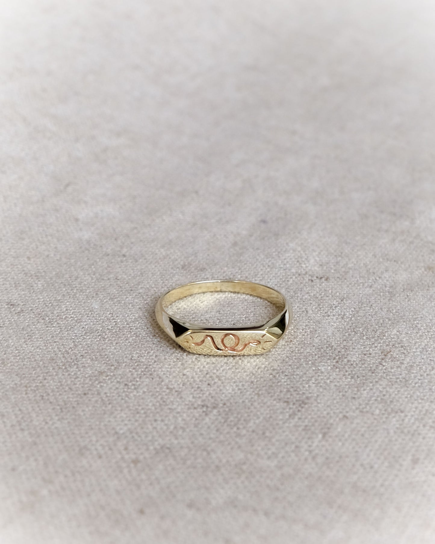 Danger Ring in Brass