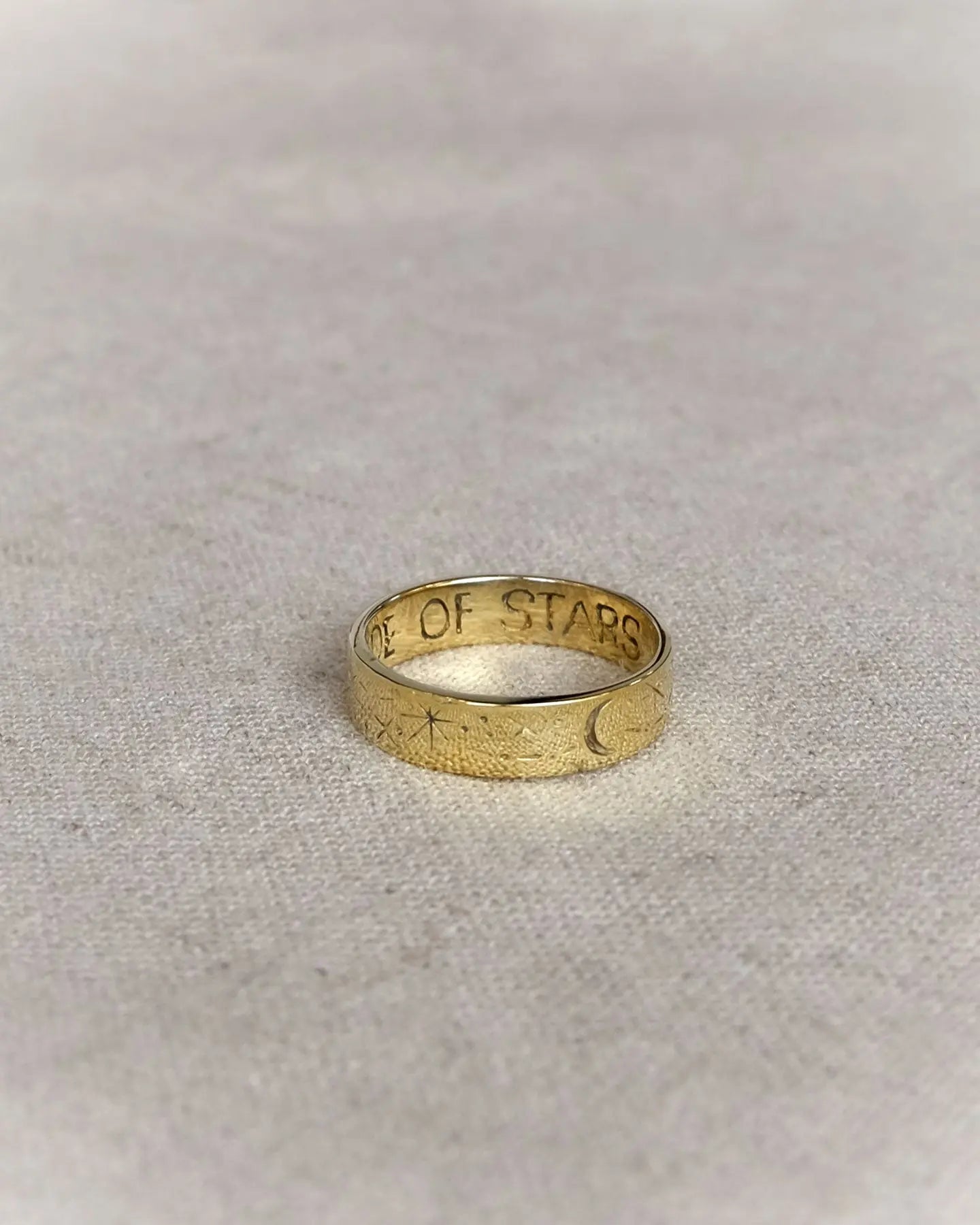 Galaxy Ring in Brass Yin Jewelry for the Soul