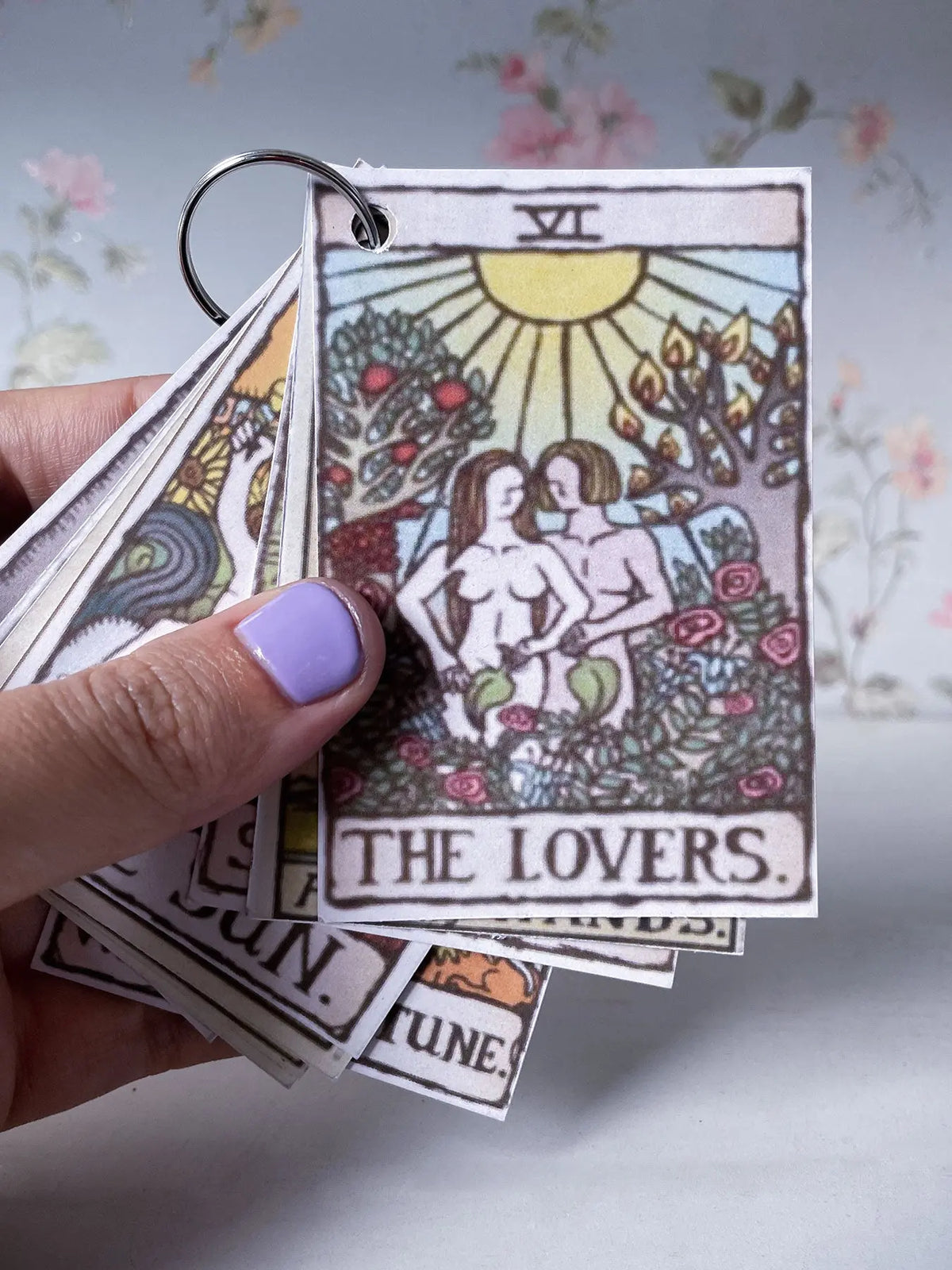 The Lovers Tarot Card Pendant in Silver Yin Jewelry for the Soul