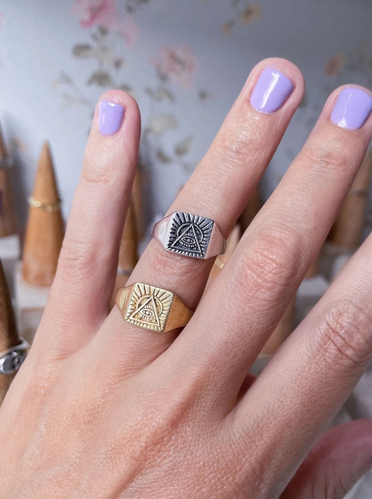 Illuminati Ring in Silver Yin Jewelry for the Soul