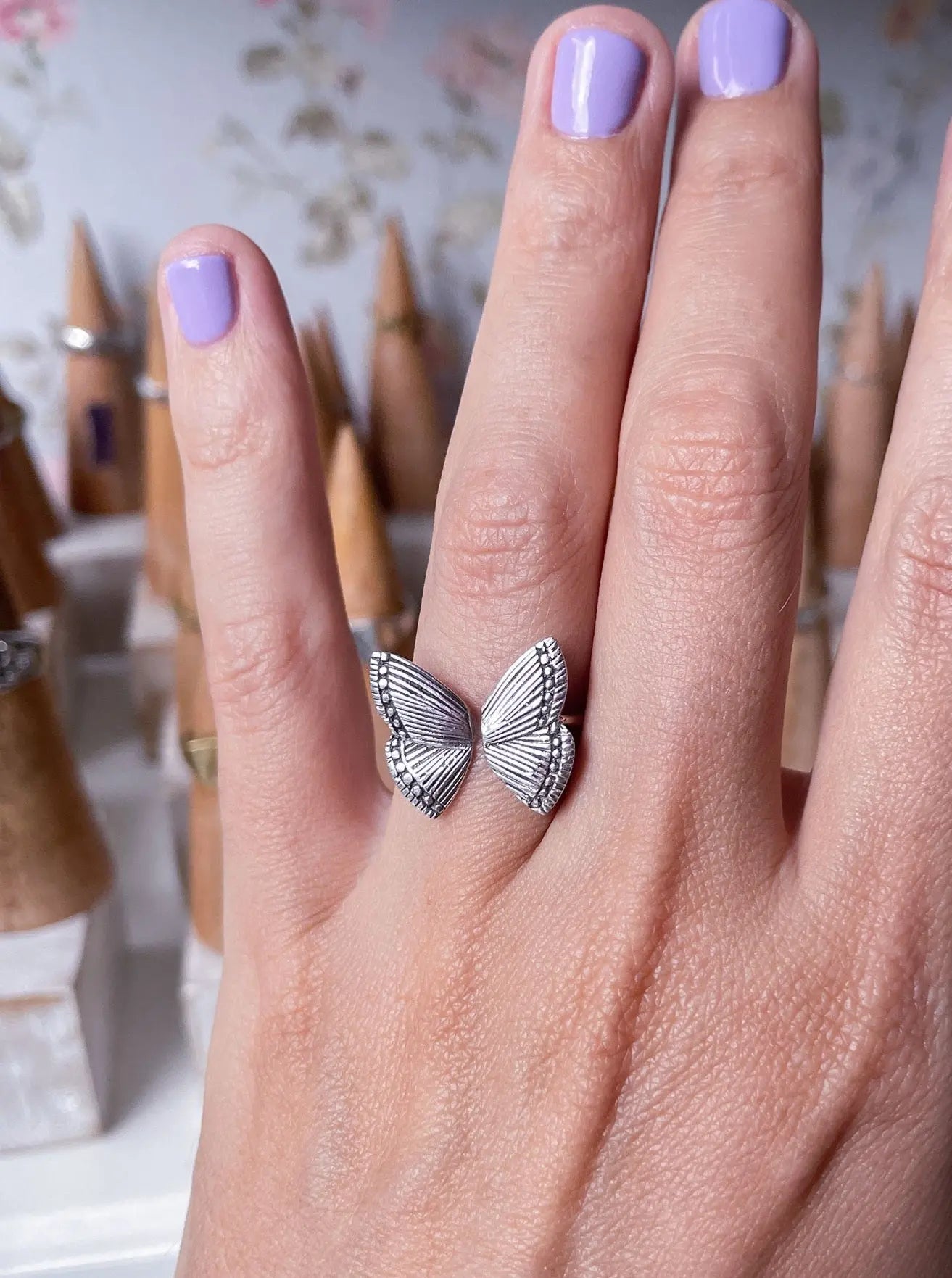 Kupu Kupu Ring in Silver Yin Jewelry for the Soul