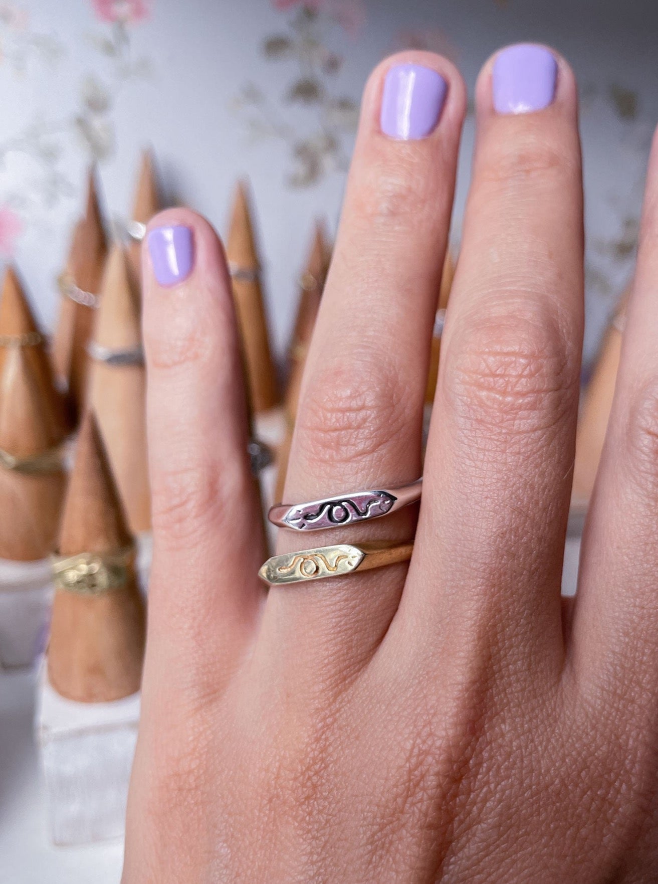 Danger Ring in Brass Yin Jewelry for the Soul