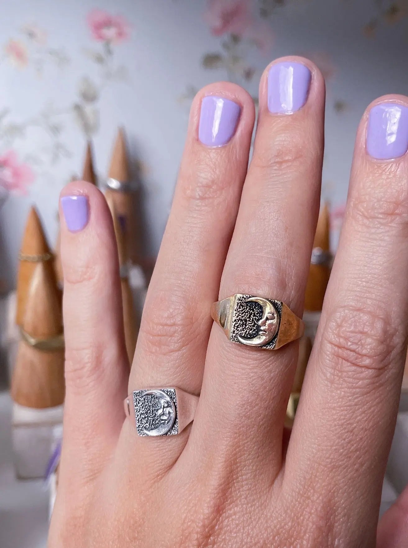 Moon Man Ring in Silver Yin Jewelry for the Soul