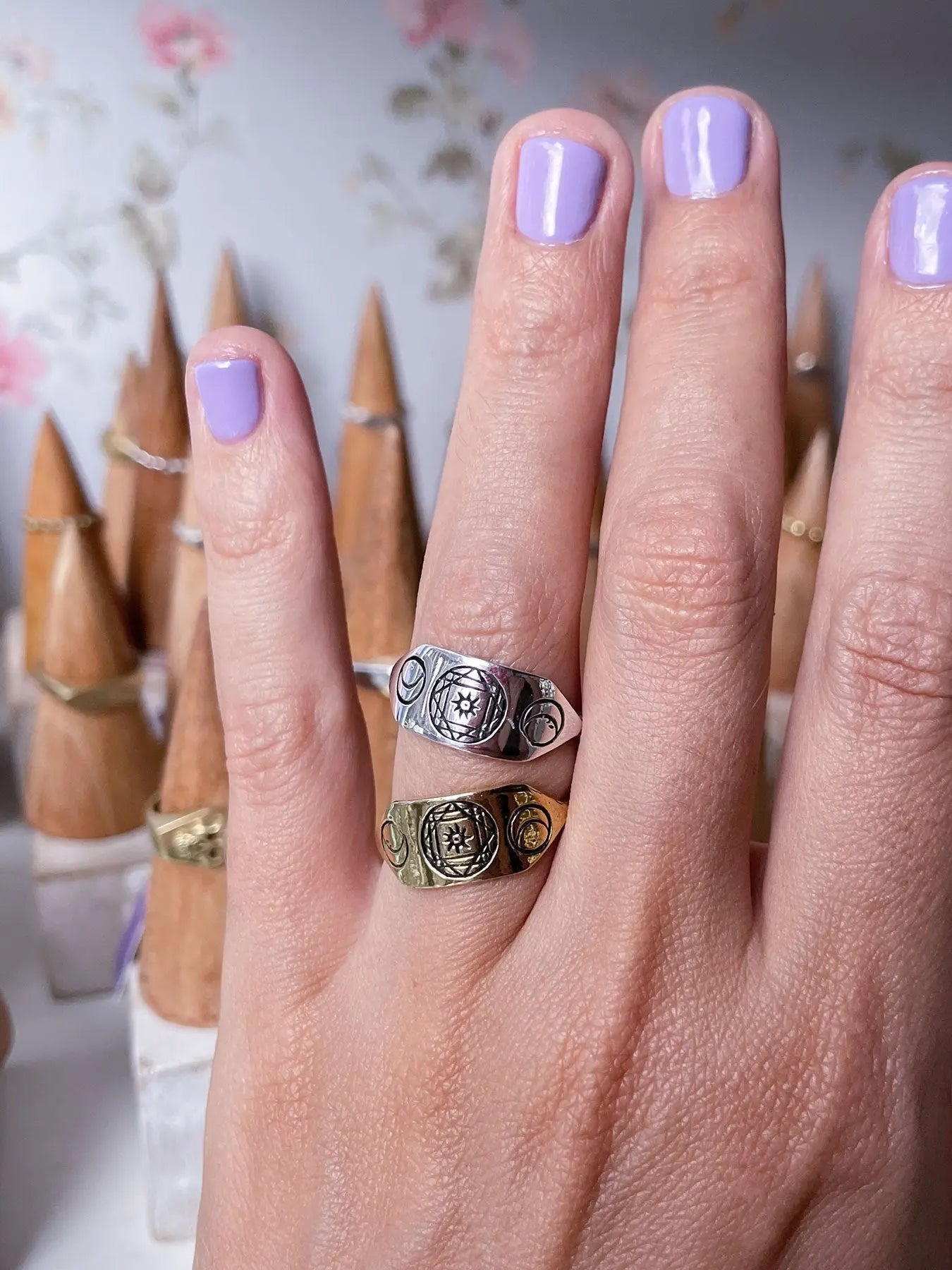 Pentagram Ring in Silver Yin Jewelry for the Soul