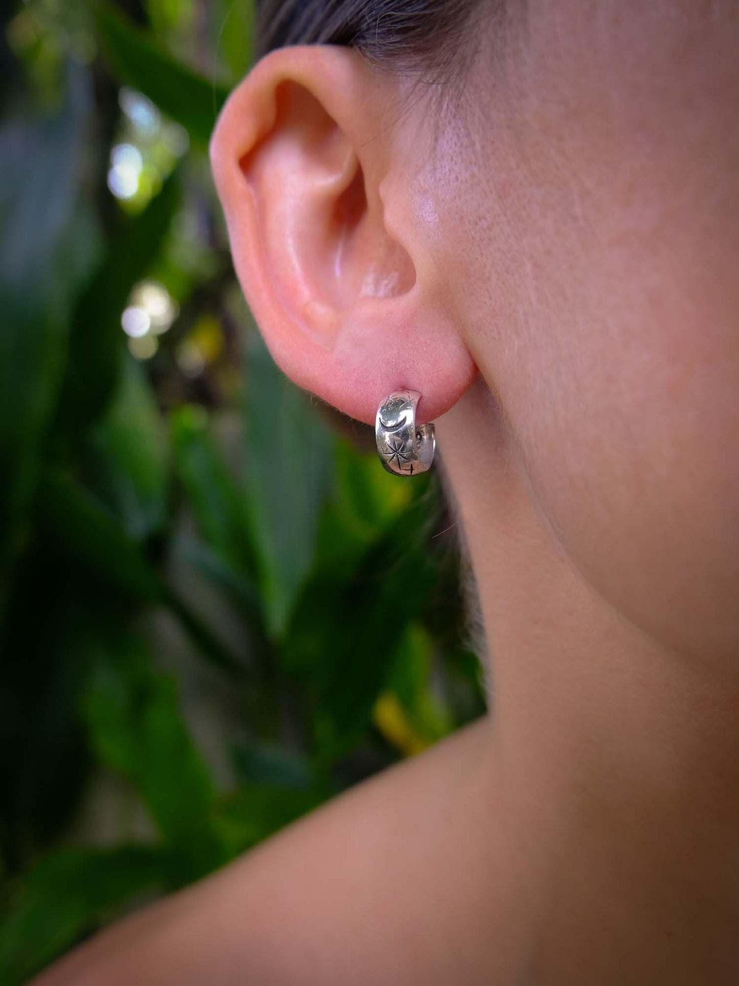 Galaxy Hoops in Silver Yin Jewelry for the Soul