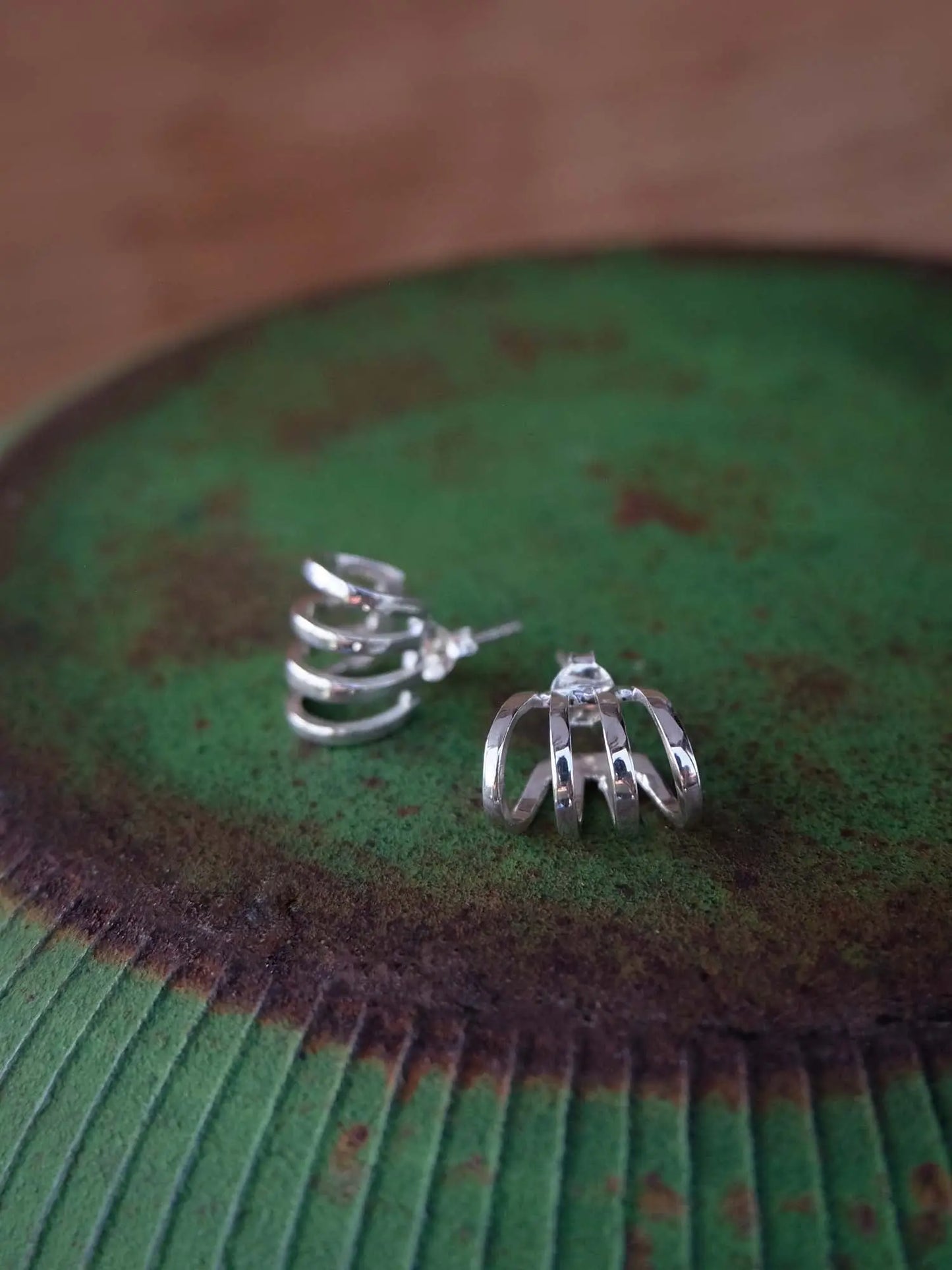 Cage Hoops in Silver Yin Jewelry for the Soul