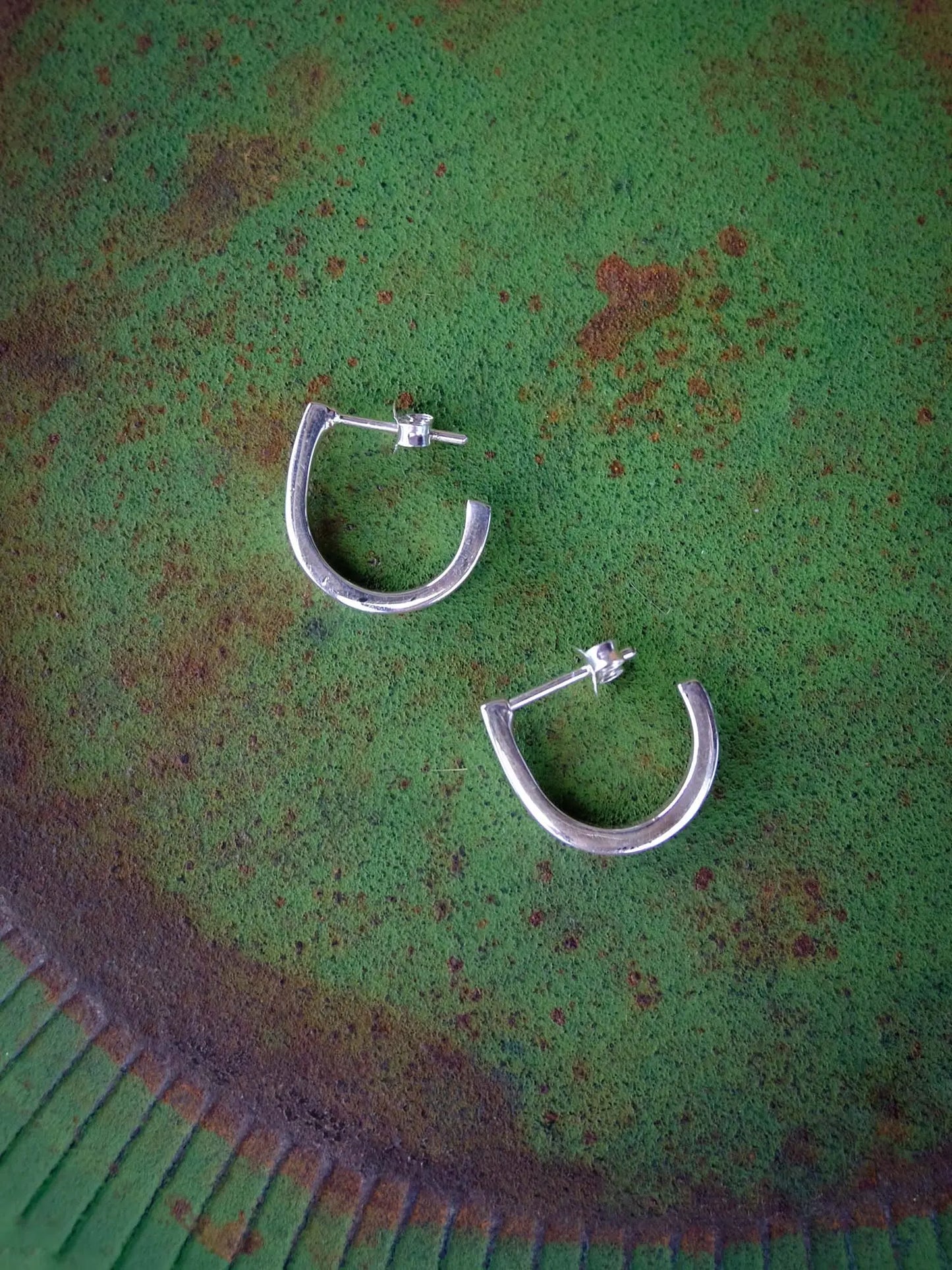 Flat Hoops in Silver Yin Jewelry for the Soul