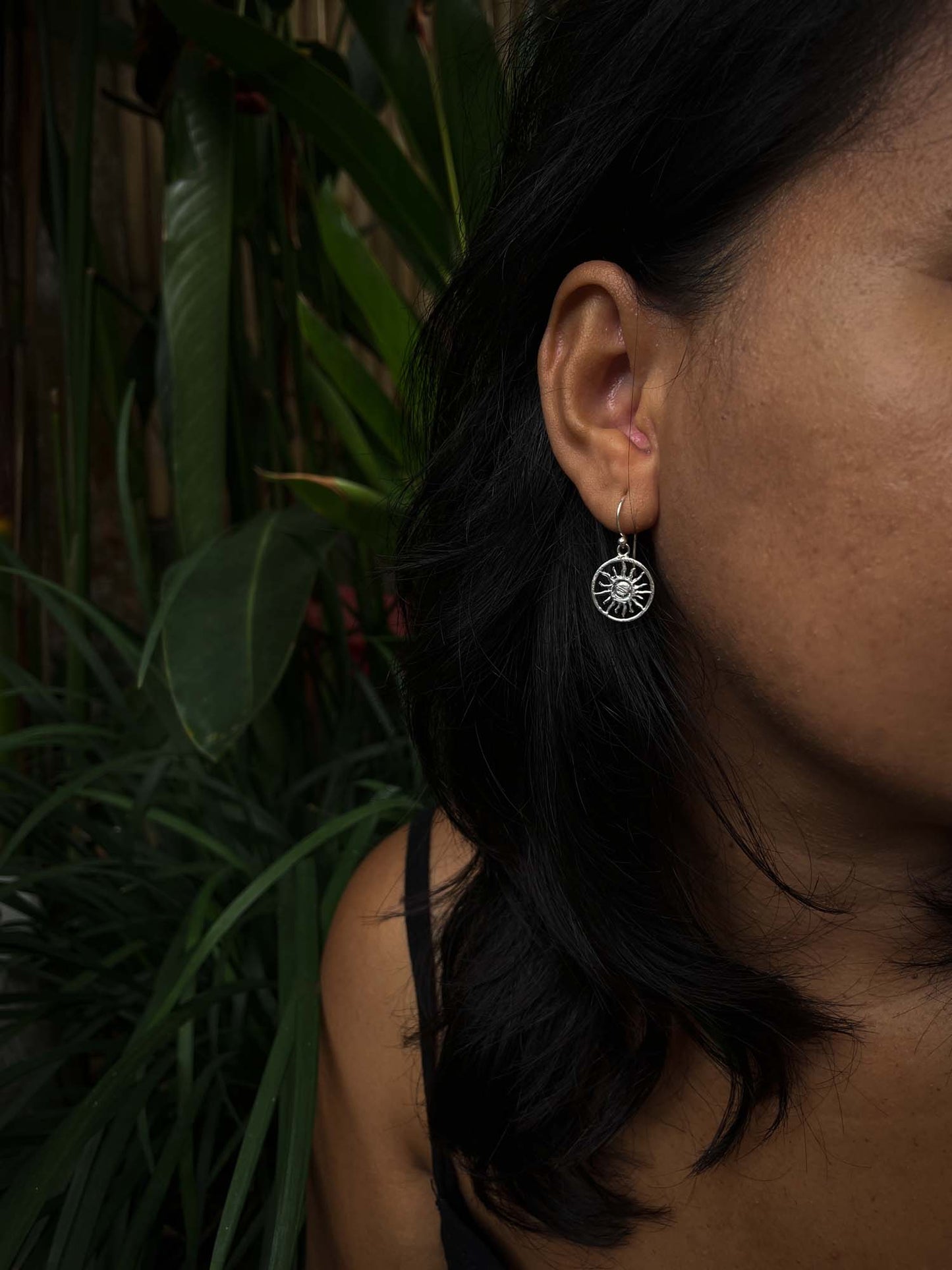 Bali Sun Earrings in Silver Yin Jewelry for the Soul