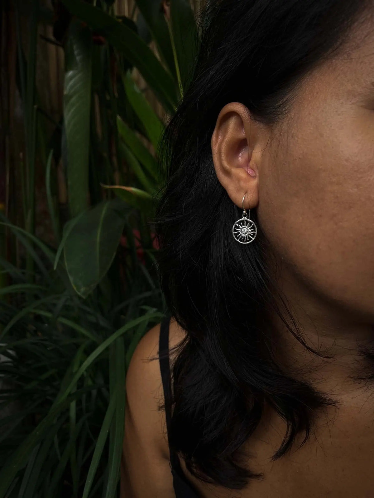 Bali Sun Earrings in Silver Yin Jewelry for the Soul