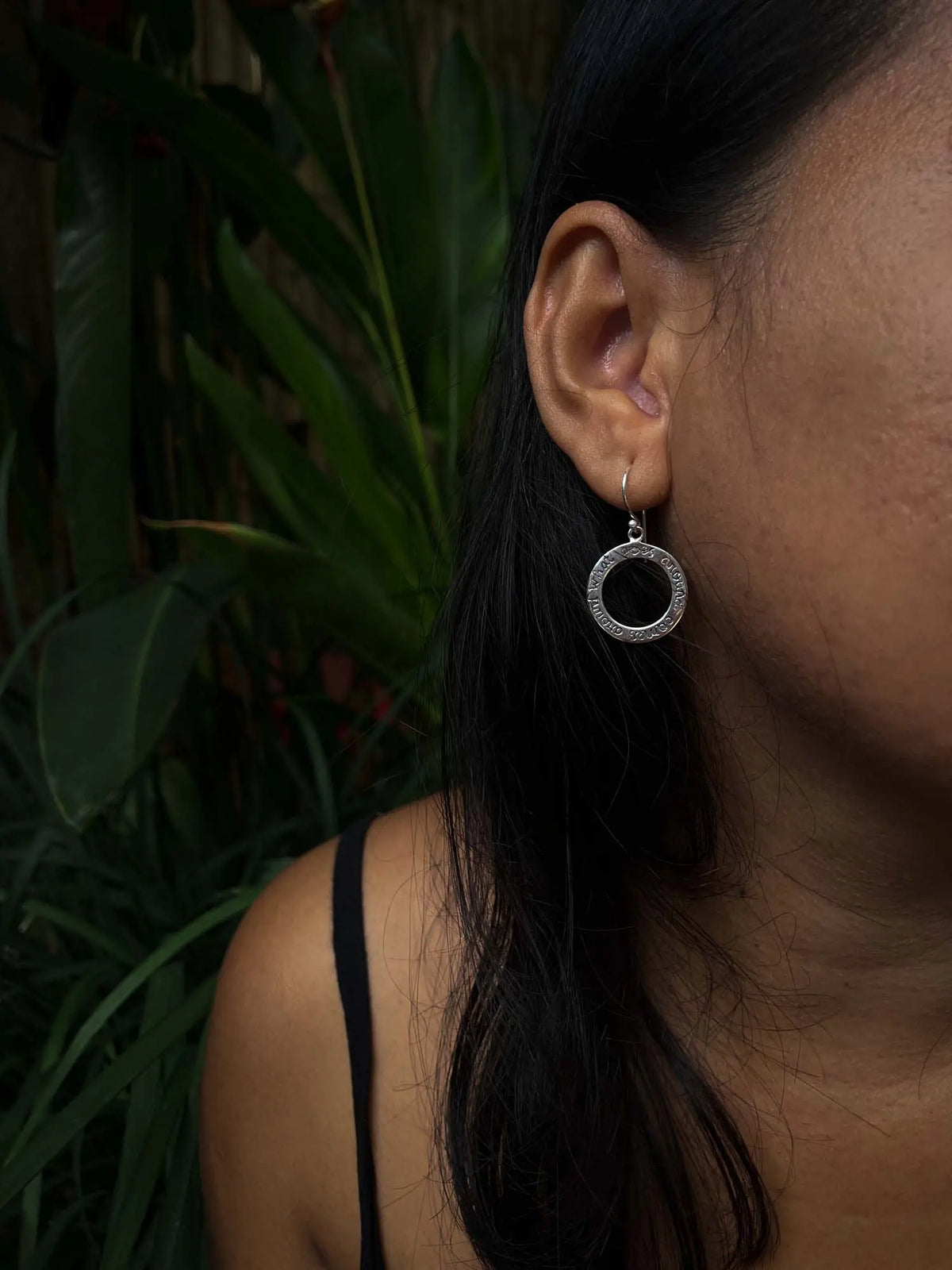 Karma Earrings in Silver Yin Jewelry for the Soul