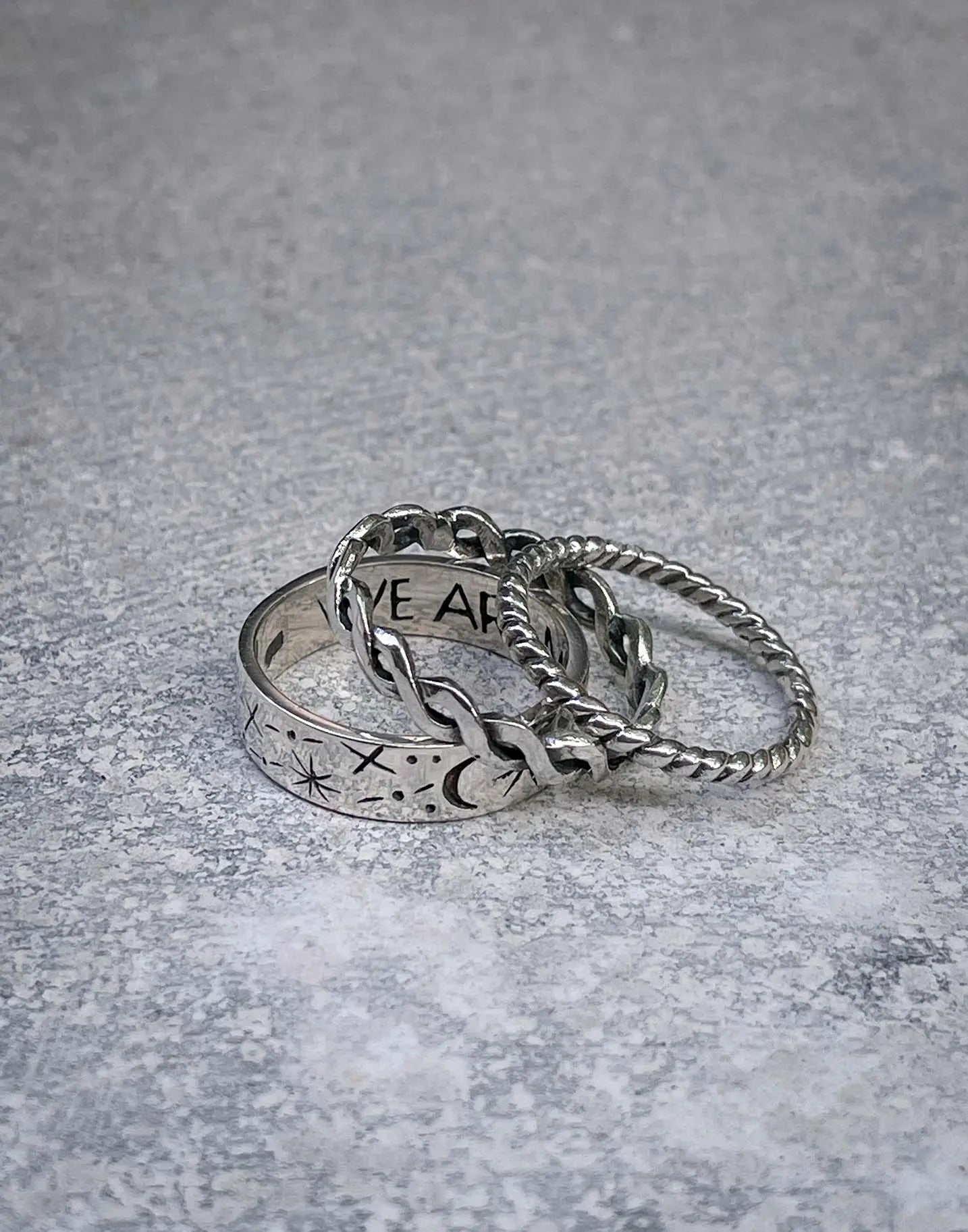 Galaxy Ring in Silver Yin Jewelry for the Soul
