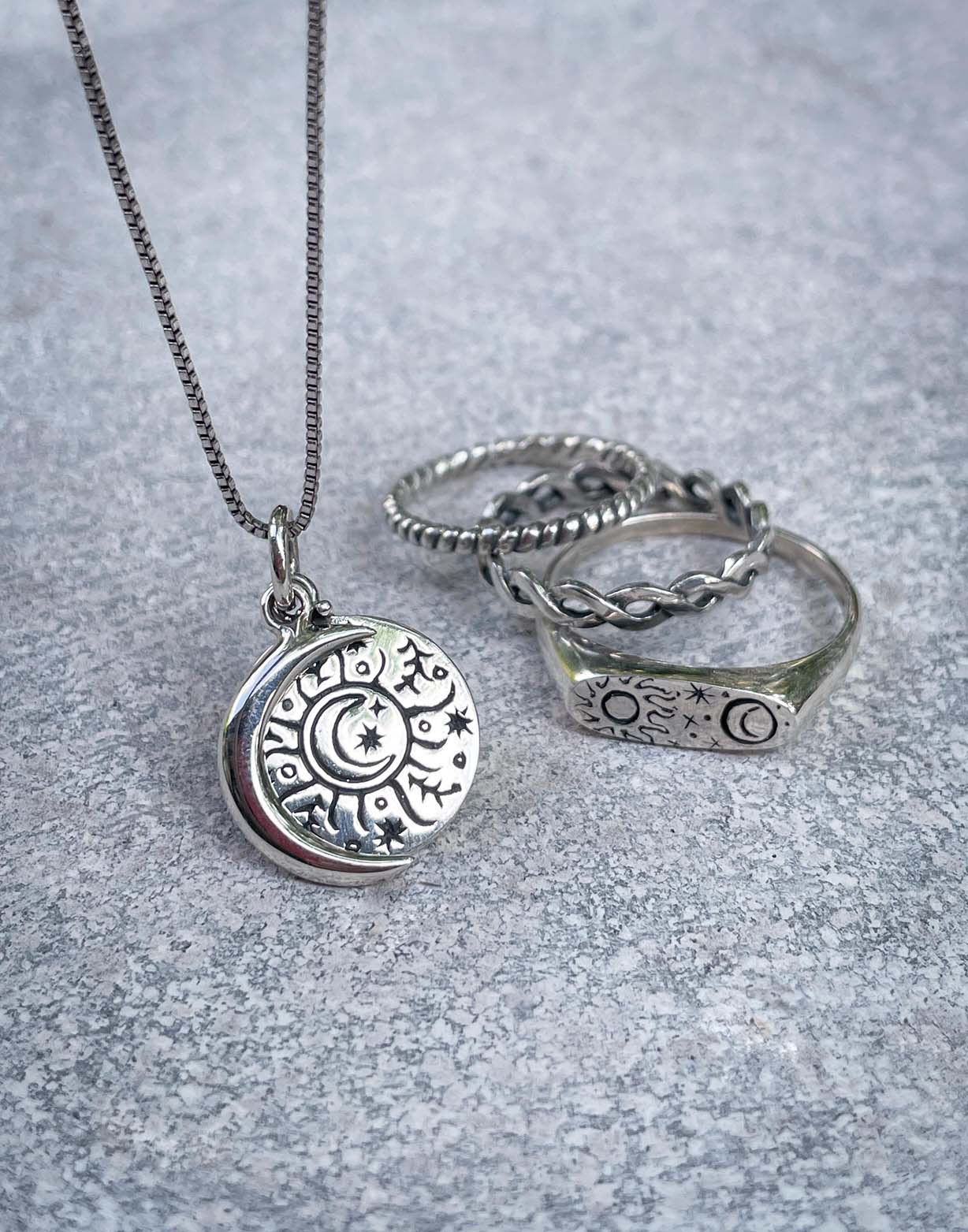 Calendar Pendant in Silver Yin Jewelry for the Soul