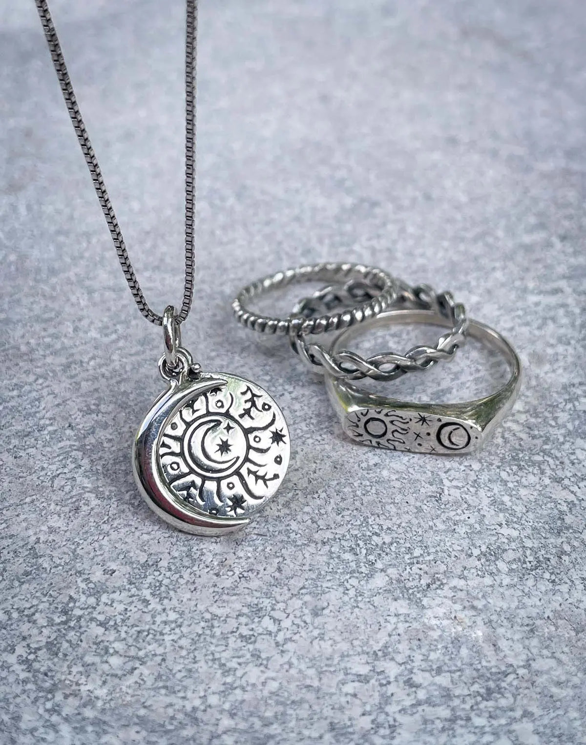 Calendar Pendant in Silver Yin Jewelry for the Soul