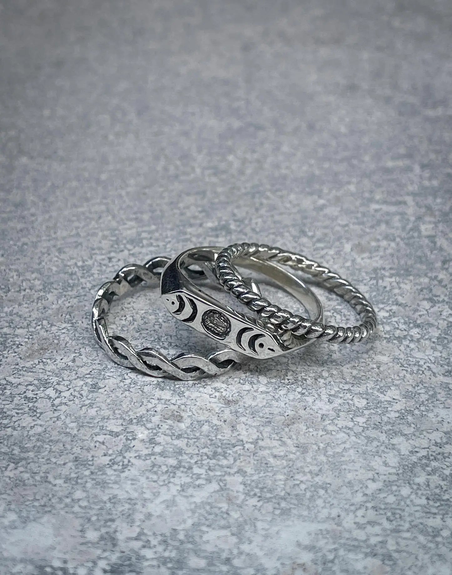 Moon Phase Ring in Silver Yin Jewelry for the Soul
