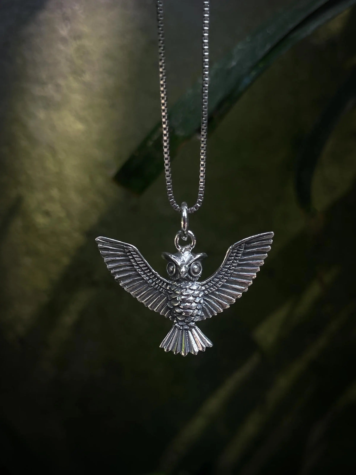 Mystic Owl Pendant in Silver Yin Jewelry for the Soul