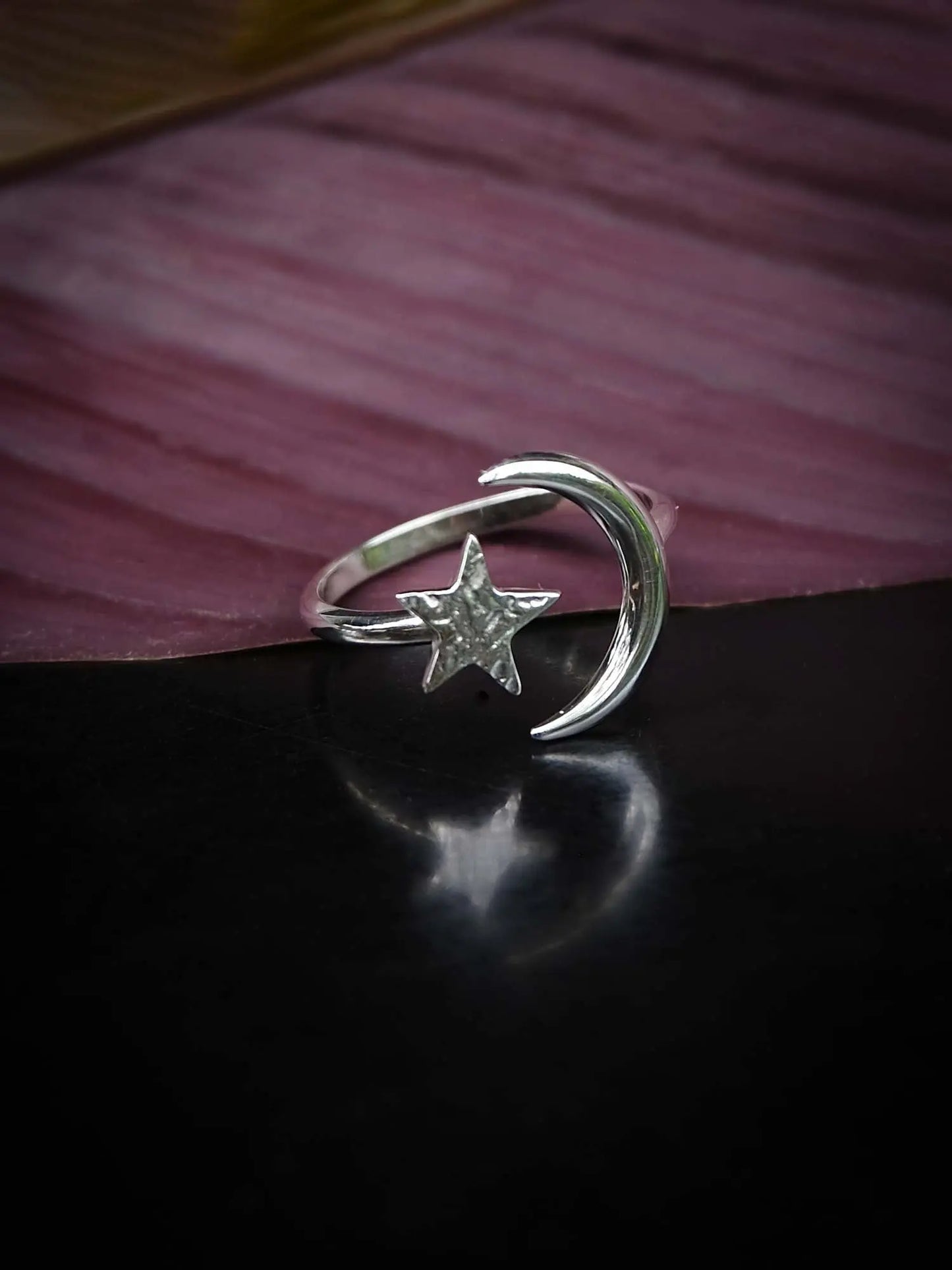 Moon Rising Ring in Silver Yin Jewelry for the Soul