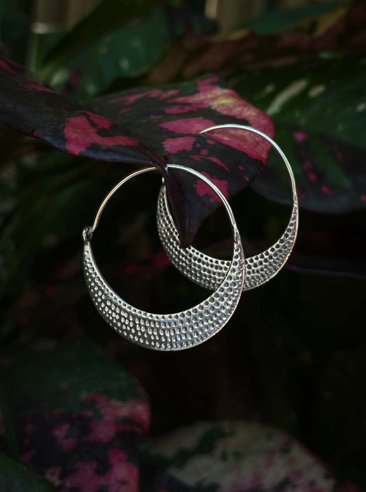 Chandra Small Hoops in Silver