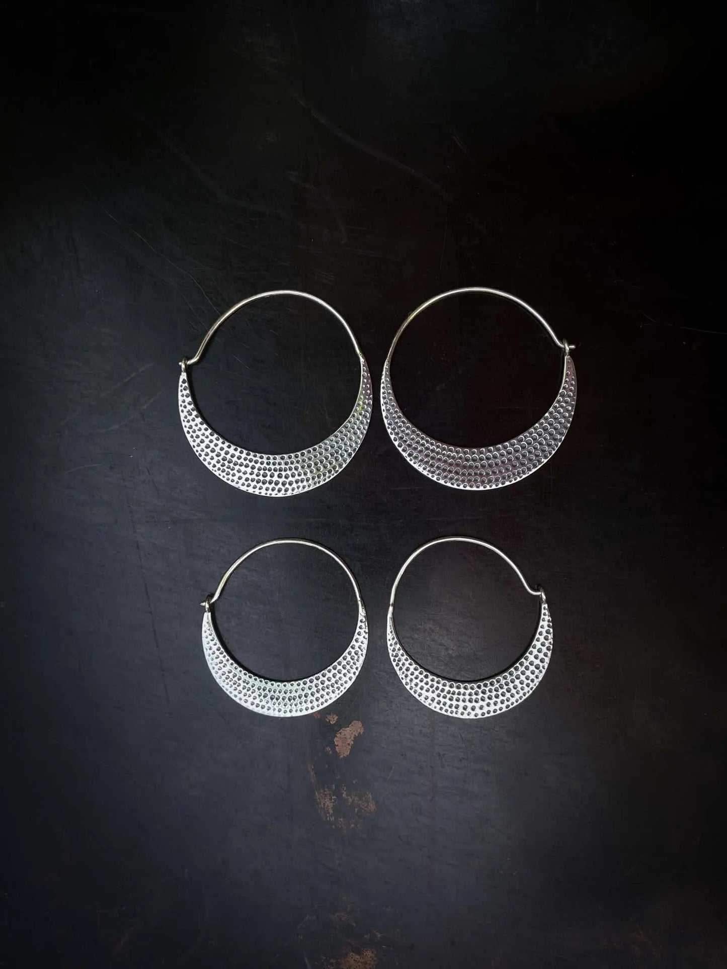 Chandra Small Hoops in Silver Yin Jewelry for the Soul