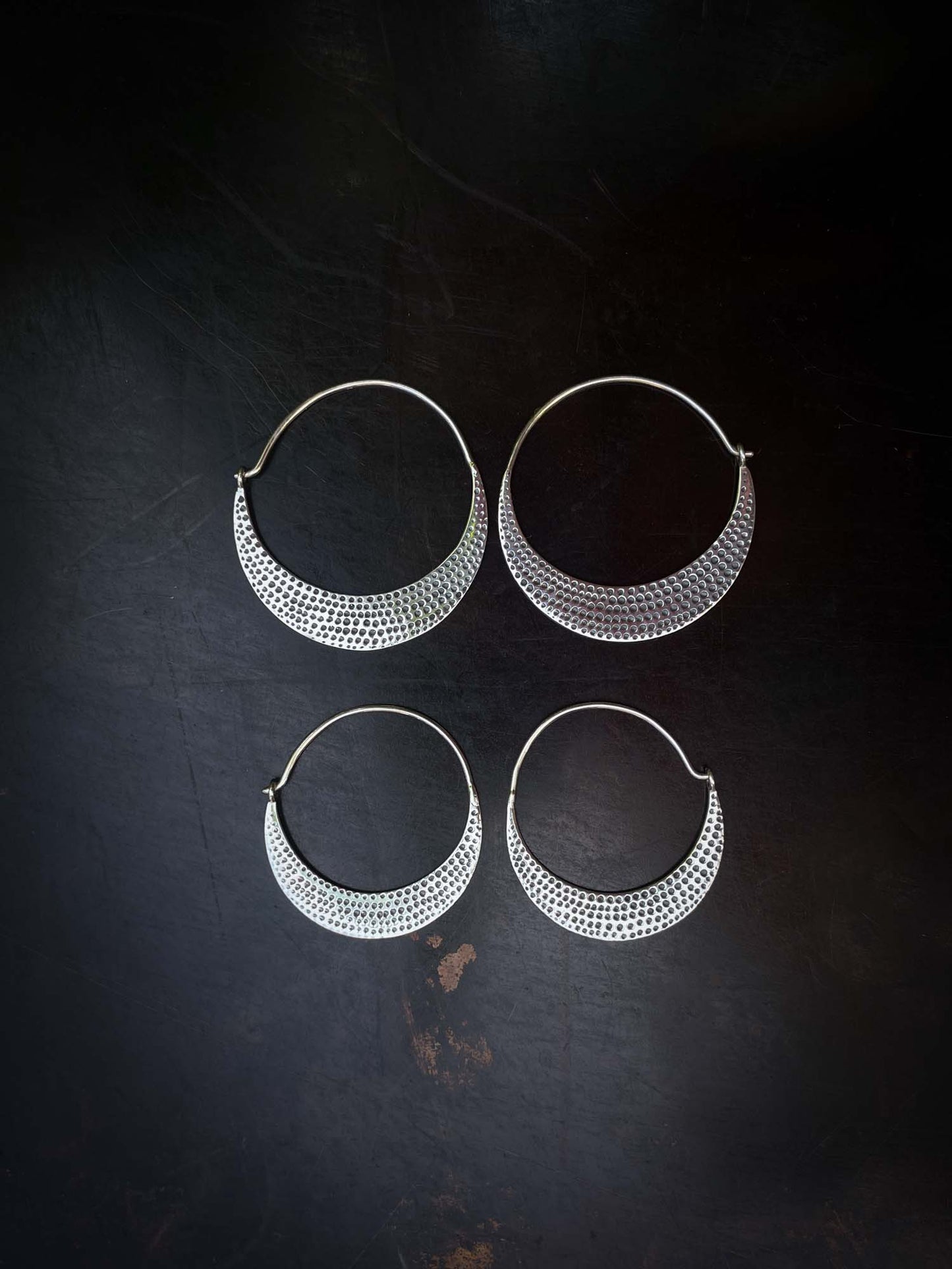 Chandra Small Hoops in Silver Yin Jewelry for the Soul