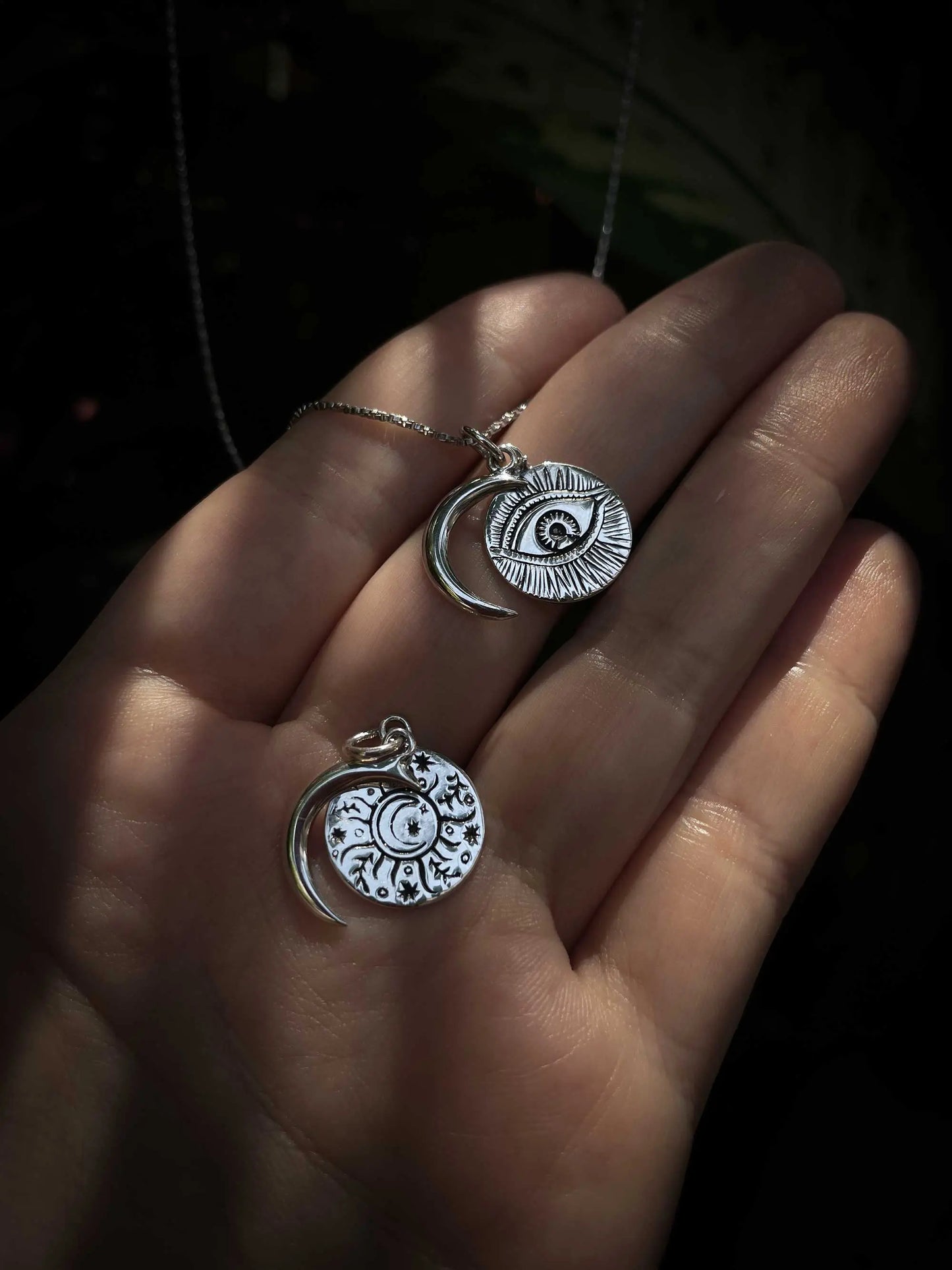 Moon Dance Pendant in Silver Yin Jewelry for the Soul