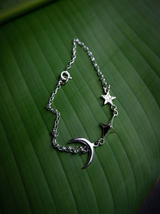Moon Rising Bracelet in Silver