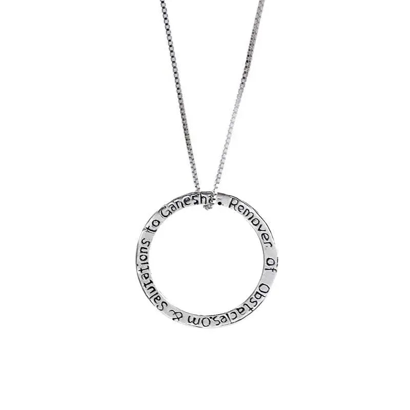 Om Ganesha Mini in Silver Yin Jewelry for the Soul