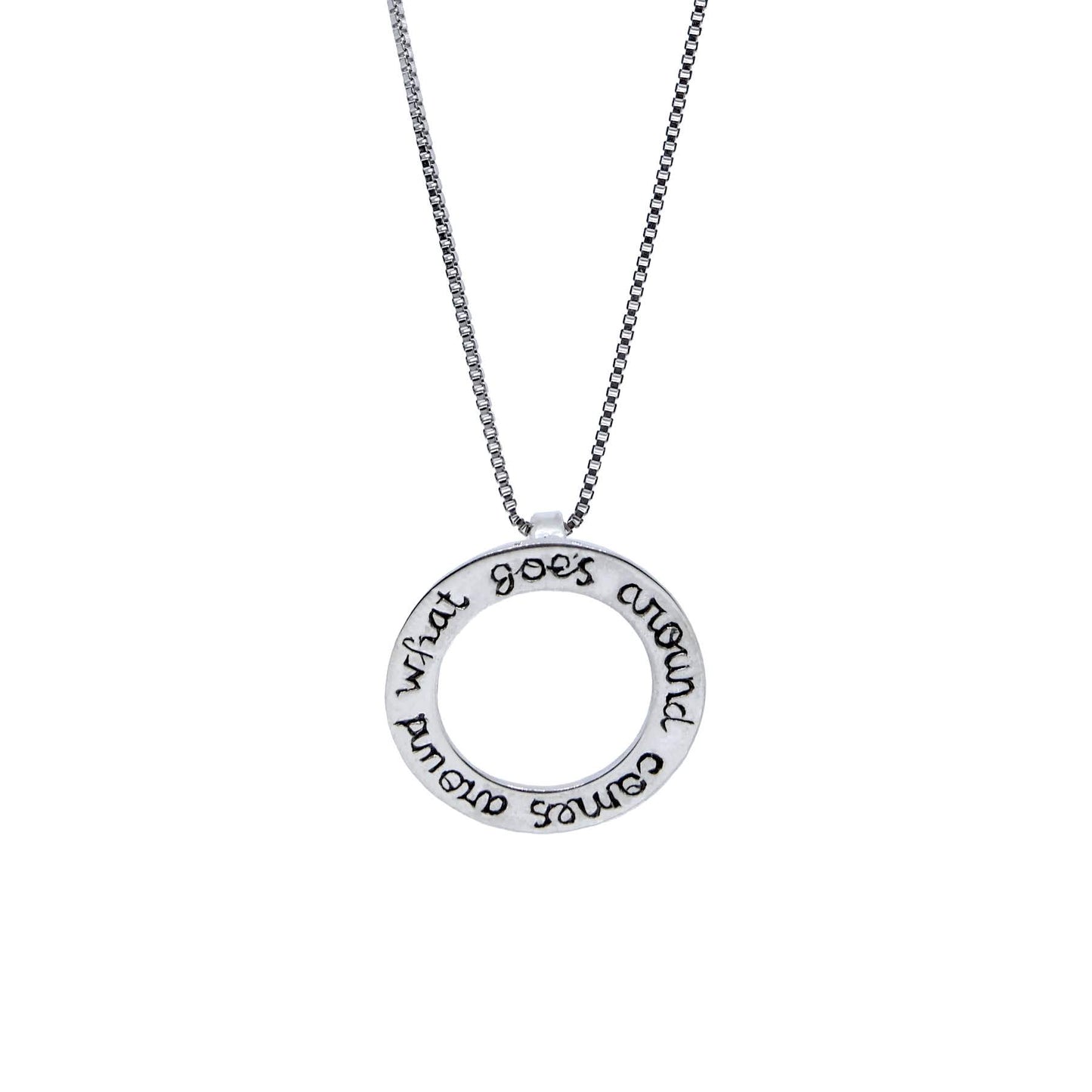 Karma Small Pendant in Silver Yin Jewelry for the Soul