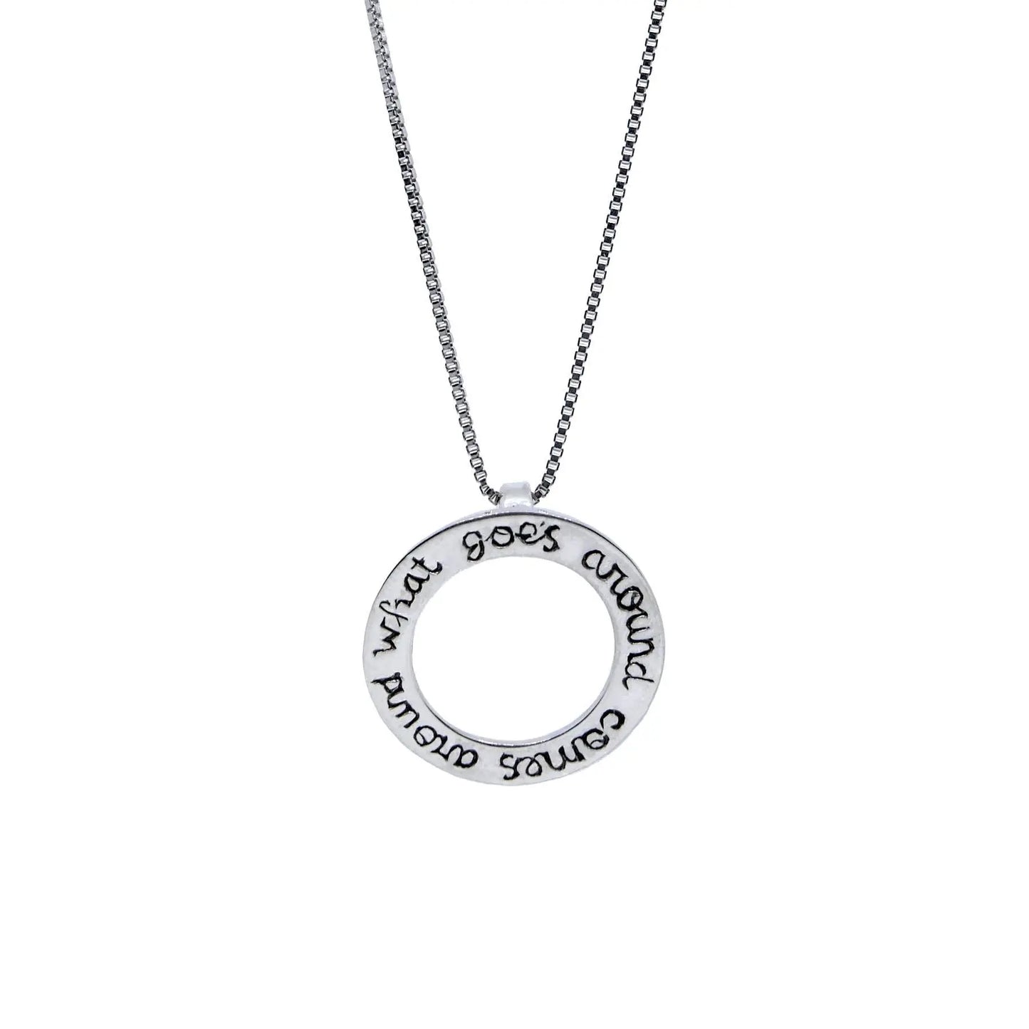 Karma Small Pendant in Silver Yin Jewelry for the Soul