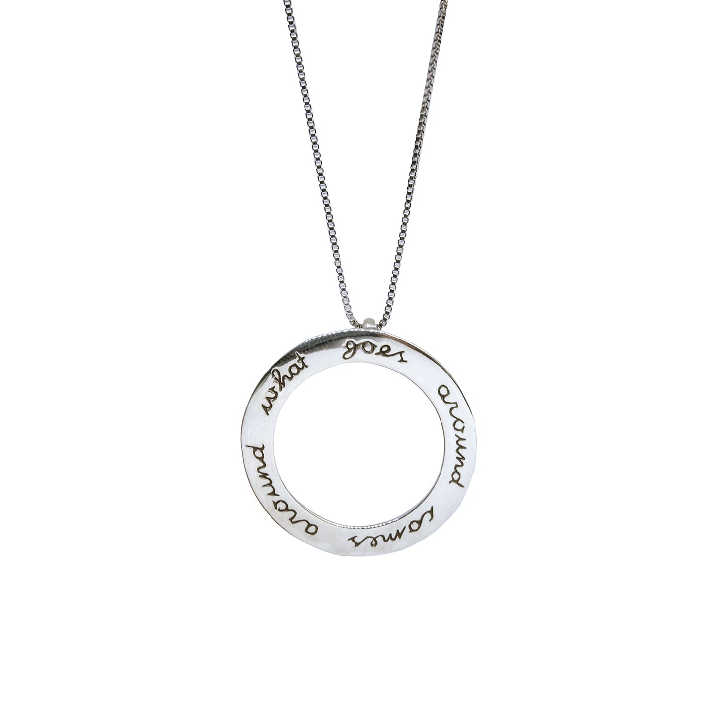 Karma Large Pendant in Silver Yin Jewelry for the Soul