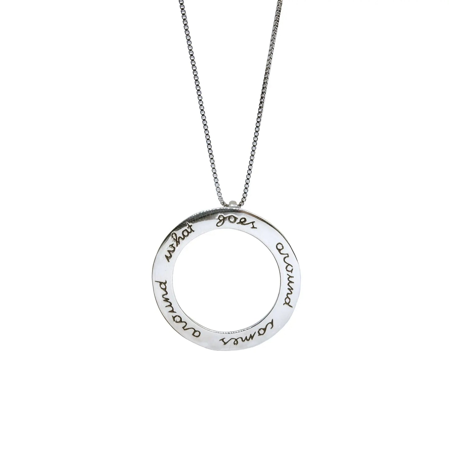 Karma Large Pendant in Silver Yin Jewelry for the Soul