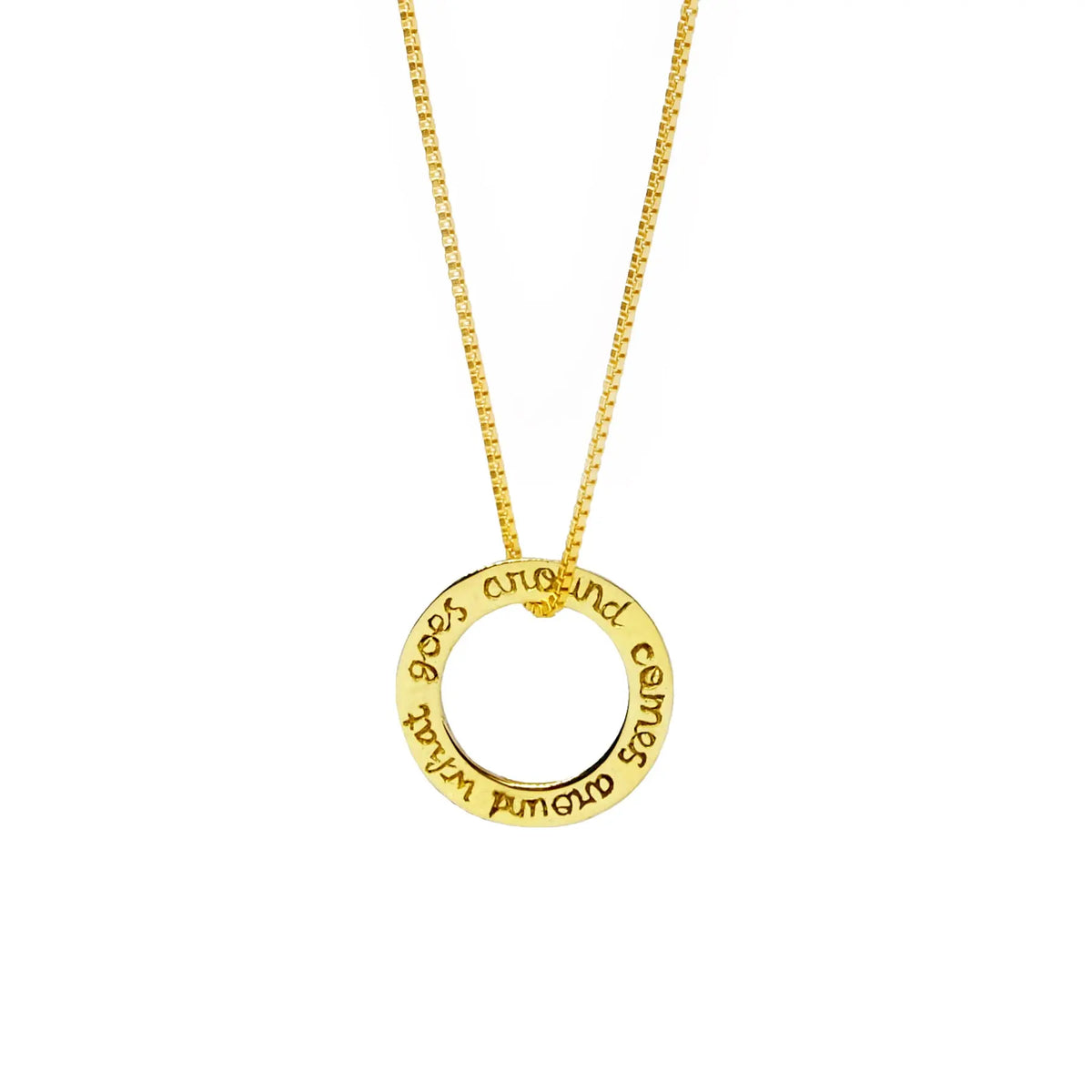 Karma Small Mandala in Brass Yin Jewelry for the Soul