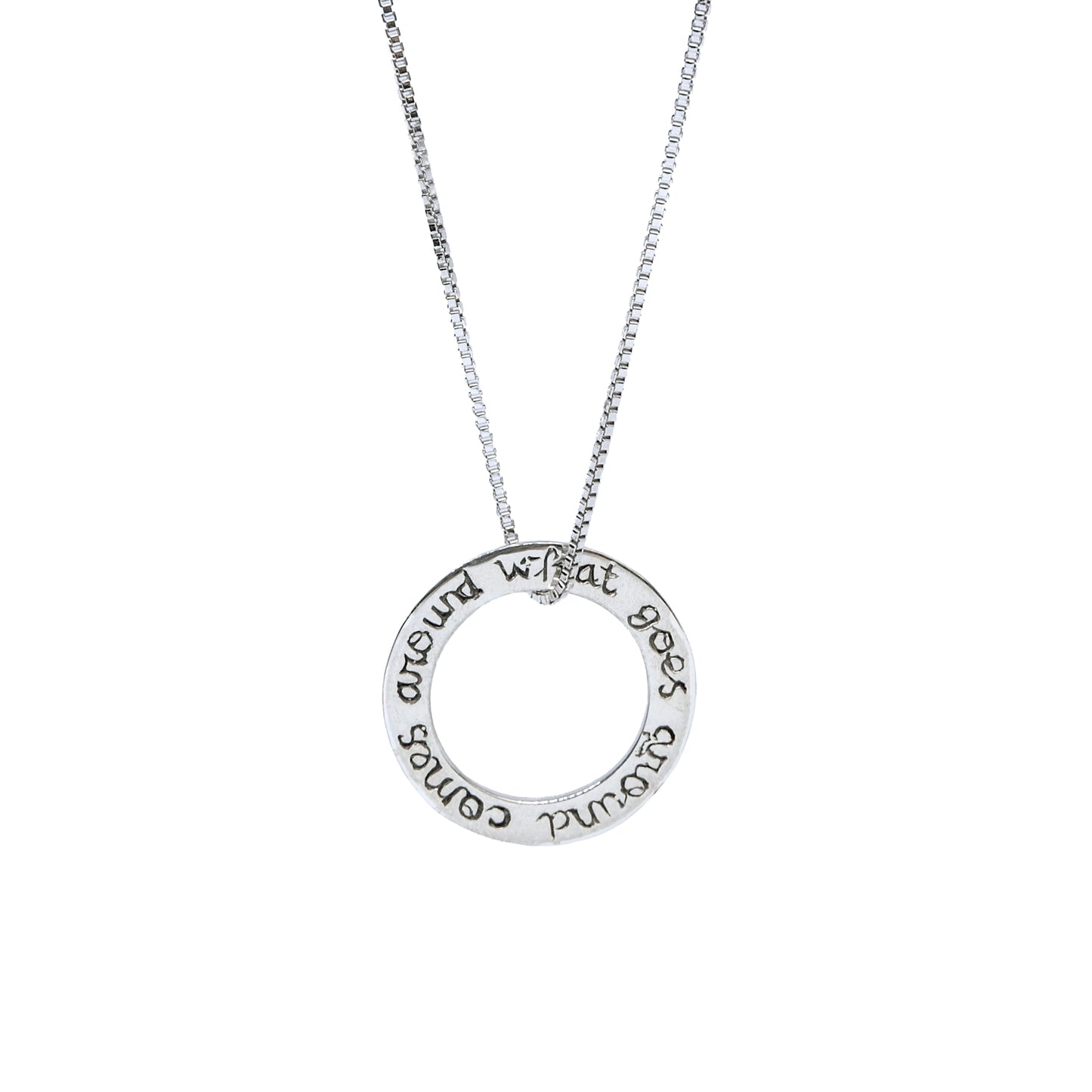 Karma Small Mandala in Silver