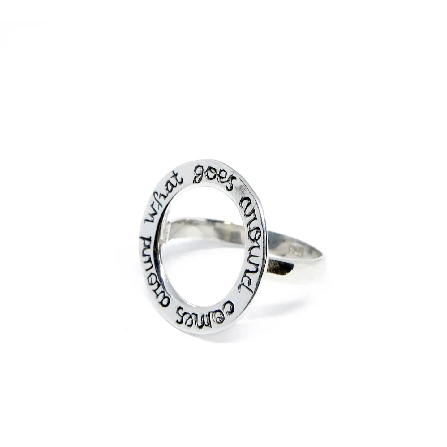 Karma Ring in Silver Yin Jewelry for the Soul