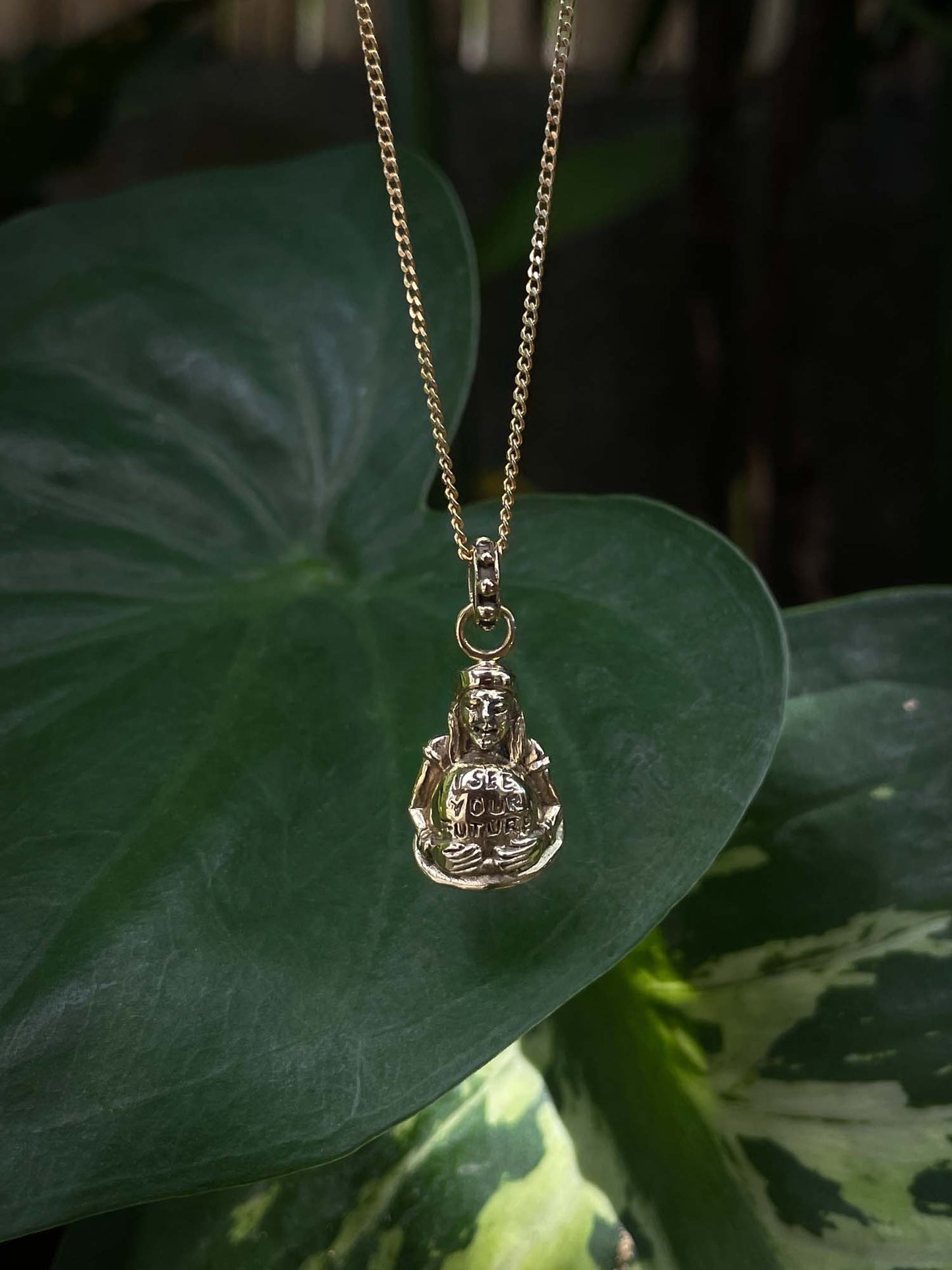 Fortune Teller Charm in Brass Yin Jewelry for the Soul