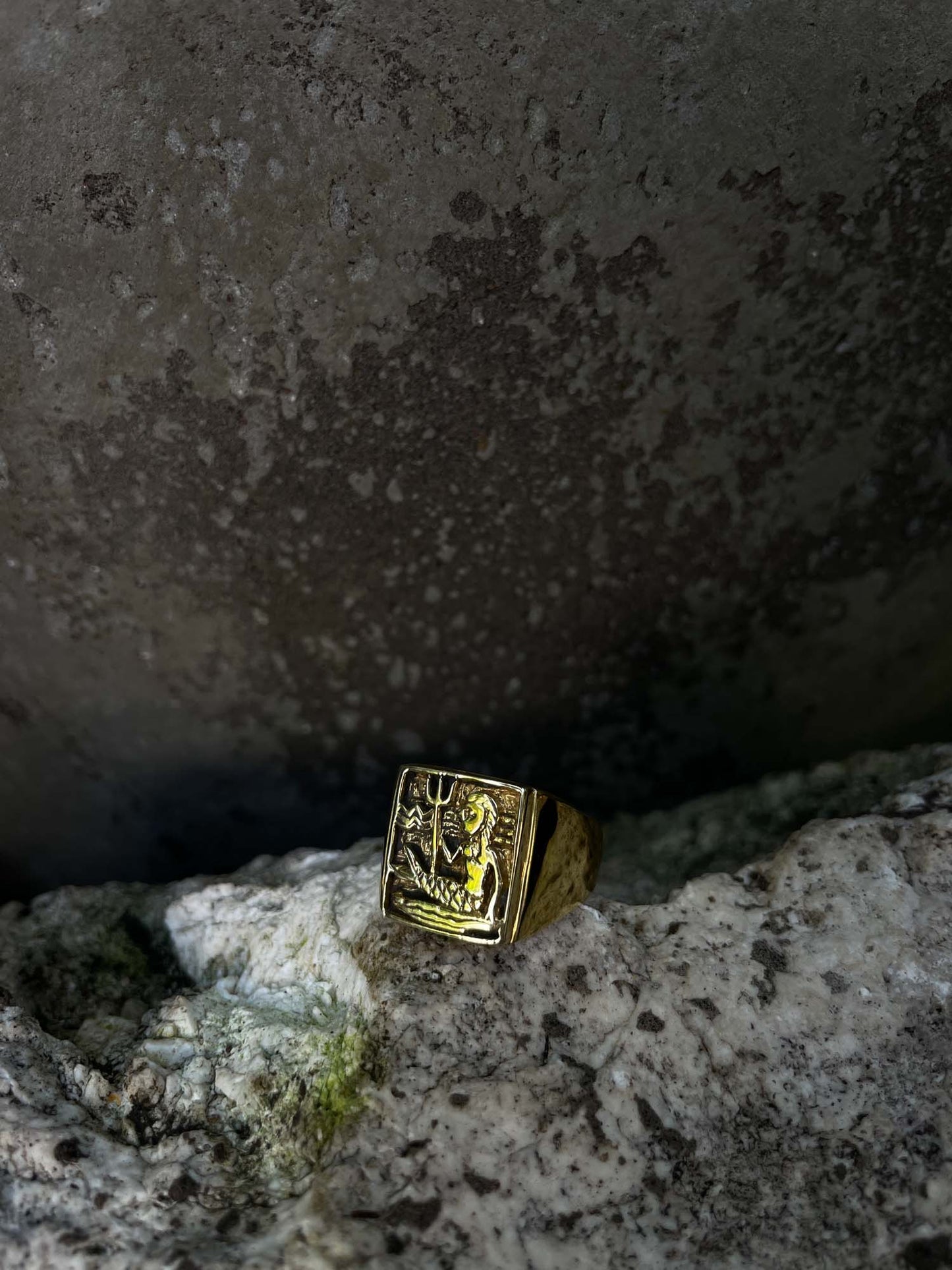 Neptune Ring in Brass Yin Jewelry for the Soul