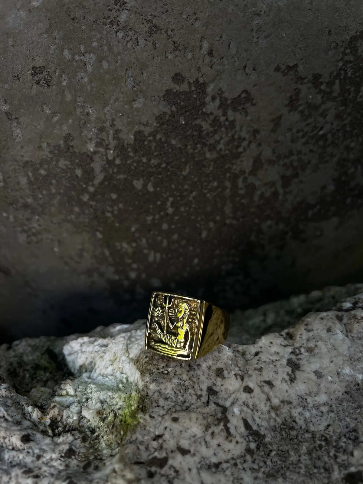 Neptune Ring in Brass Yin Jewelry for the Soul