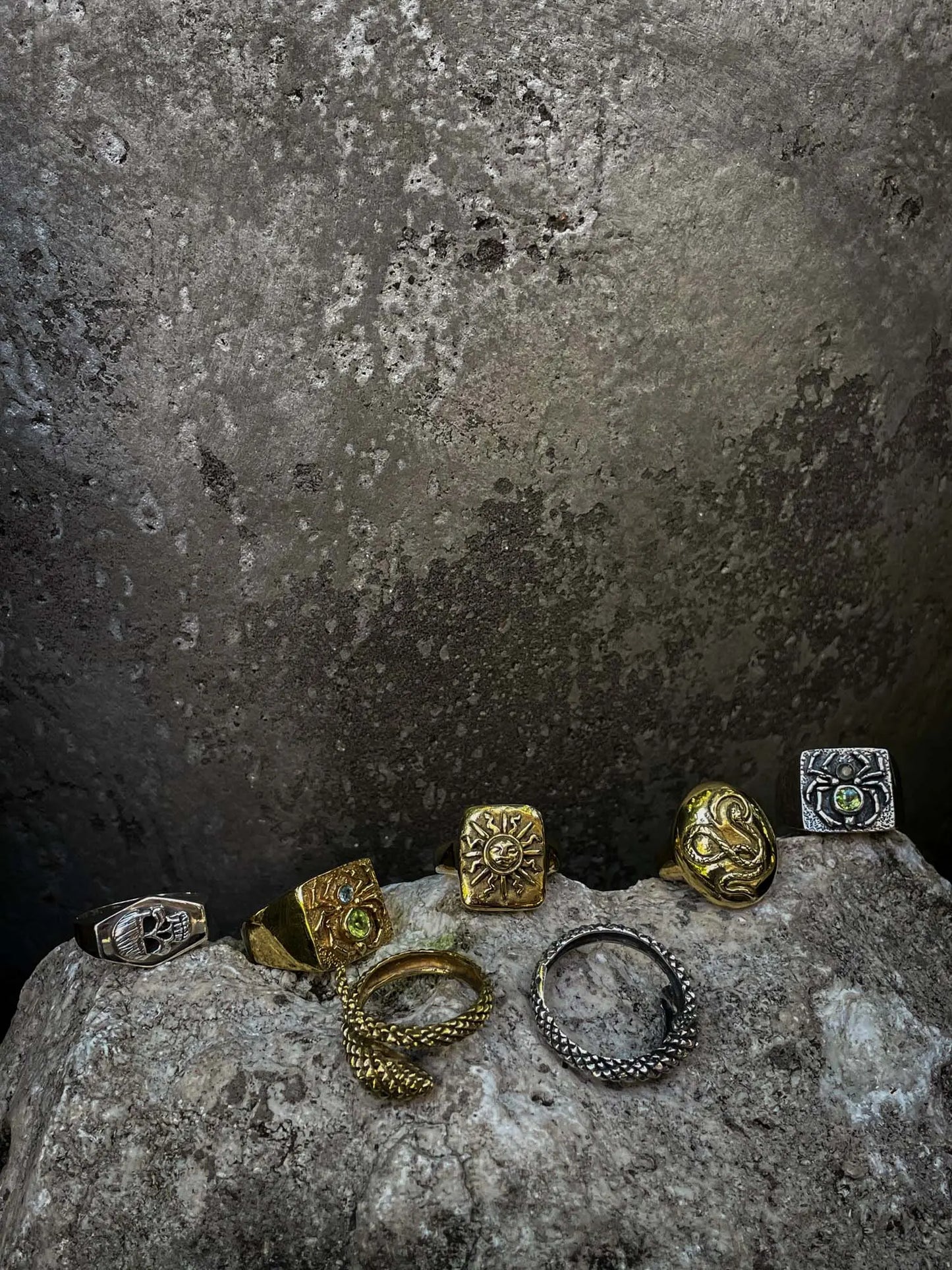 Spiderstone Ring in Silver Yin Jewelry for the Soul