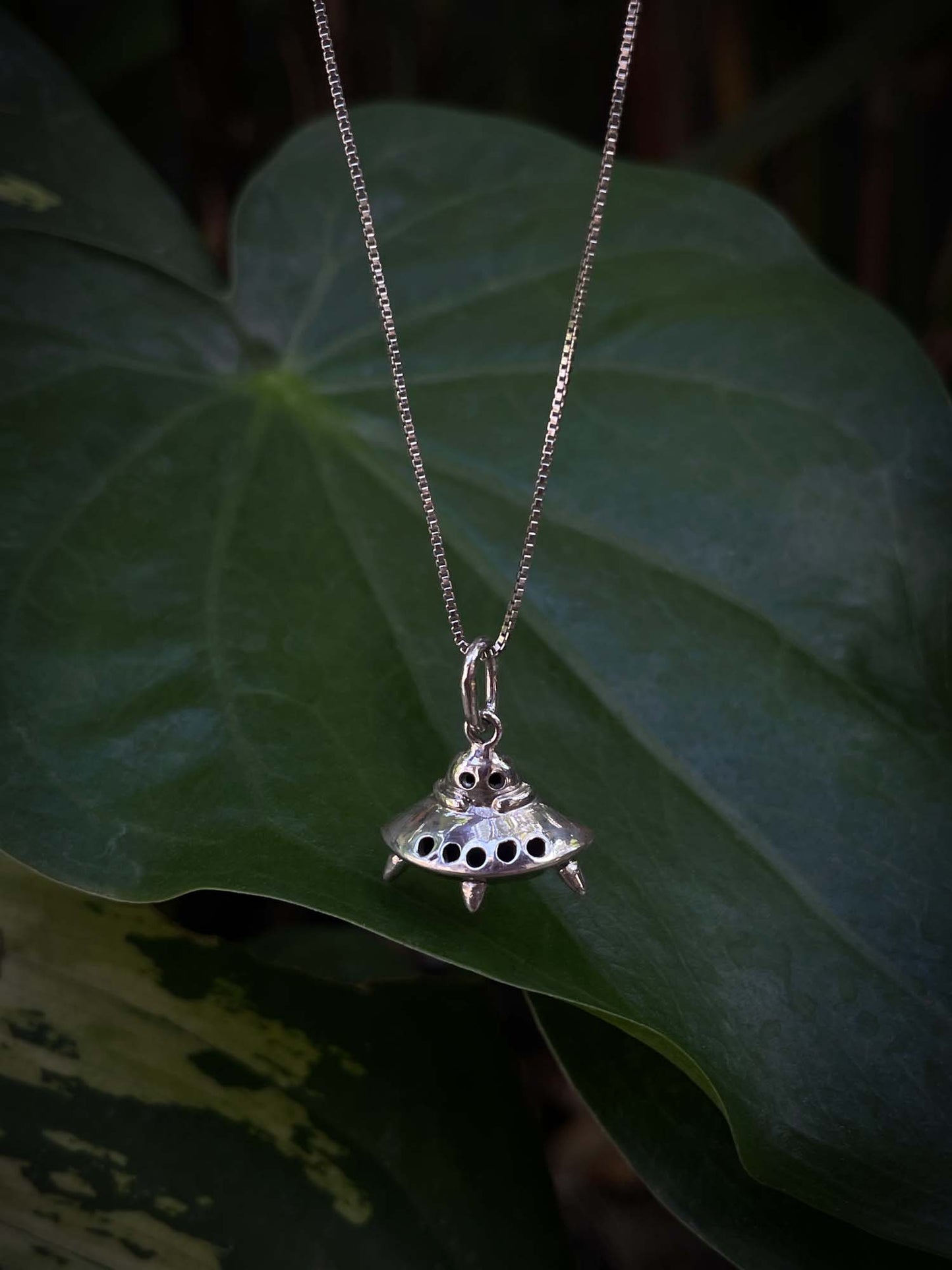 UFO Charm in Silver Yin Jewelry for the Soul